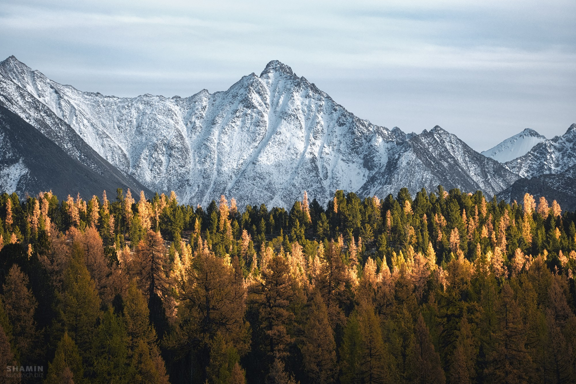Алтай — пейзажная фотография Константина Шамина. Горы, реки и долины Алтая, природный свет, аэрофотосъёмка и классические пейзажи России.