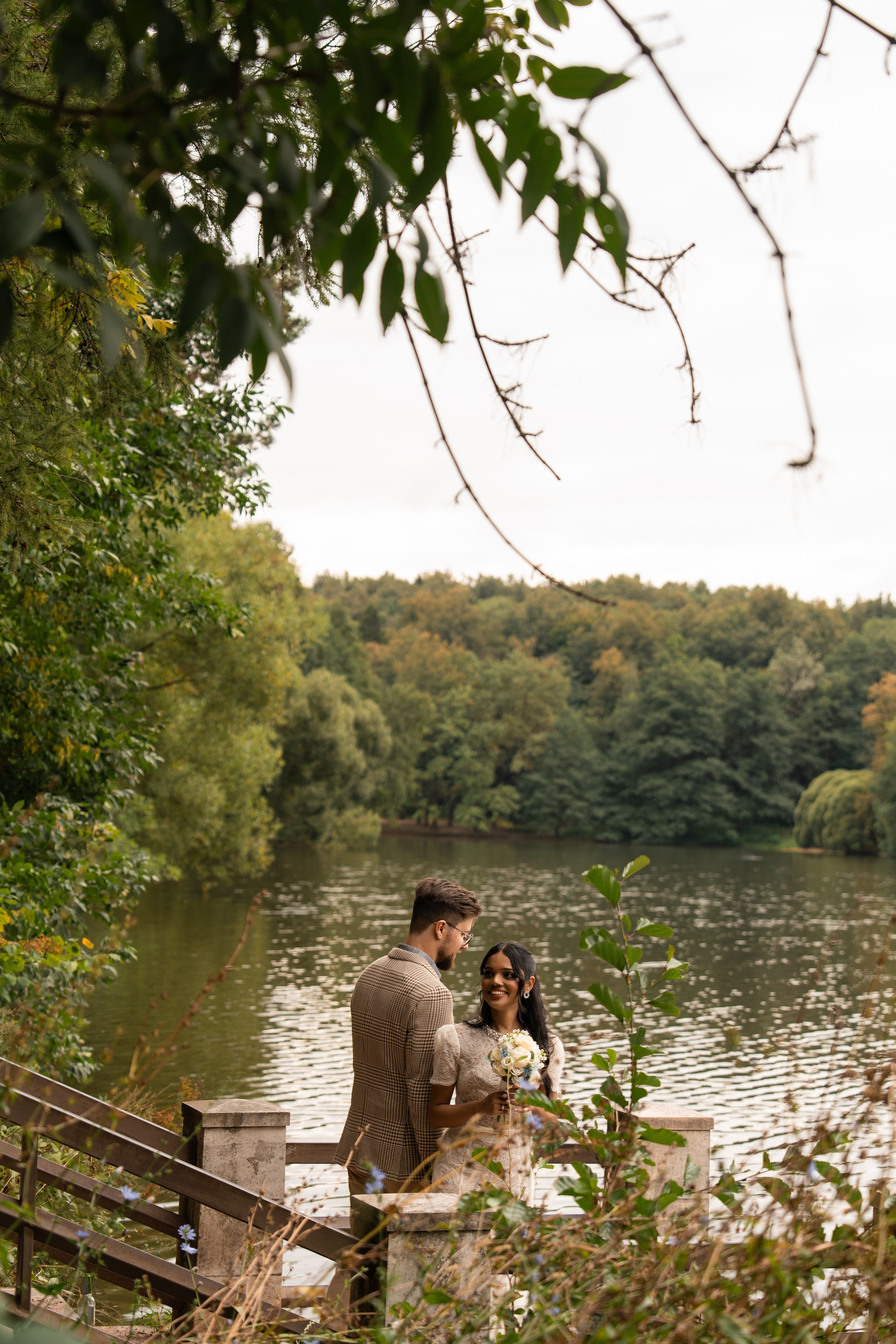 Максим и Харша, Царицыно. Свадебный фотограф в Москве Анна Полушина