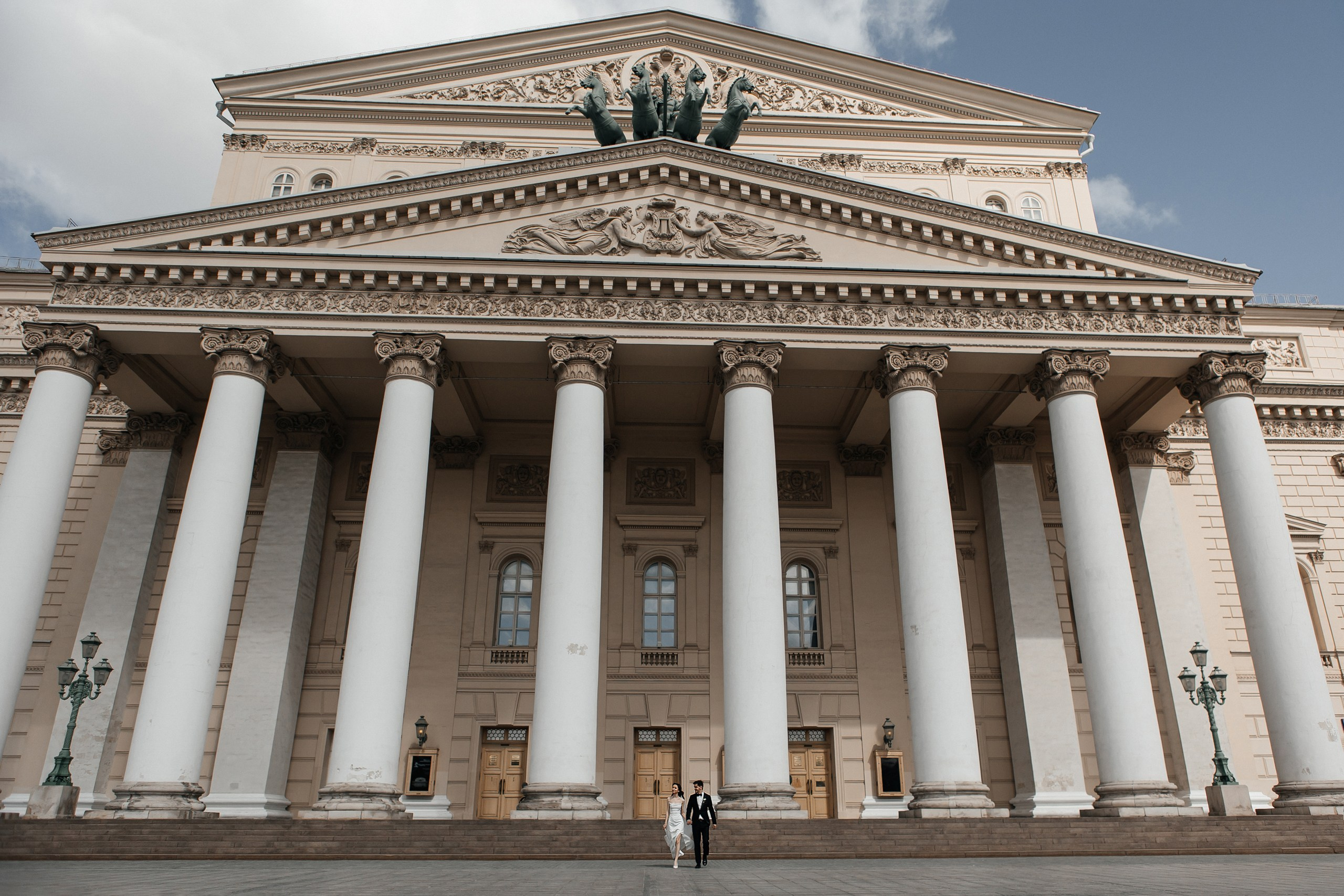 Свадебная прогулка в центре Москвы