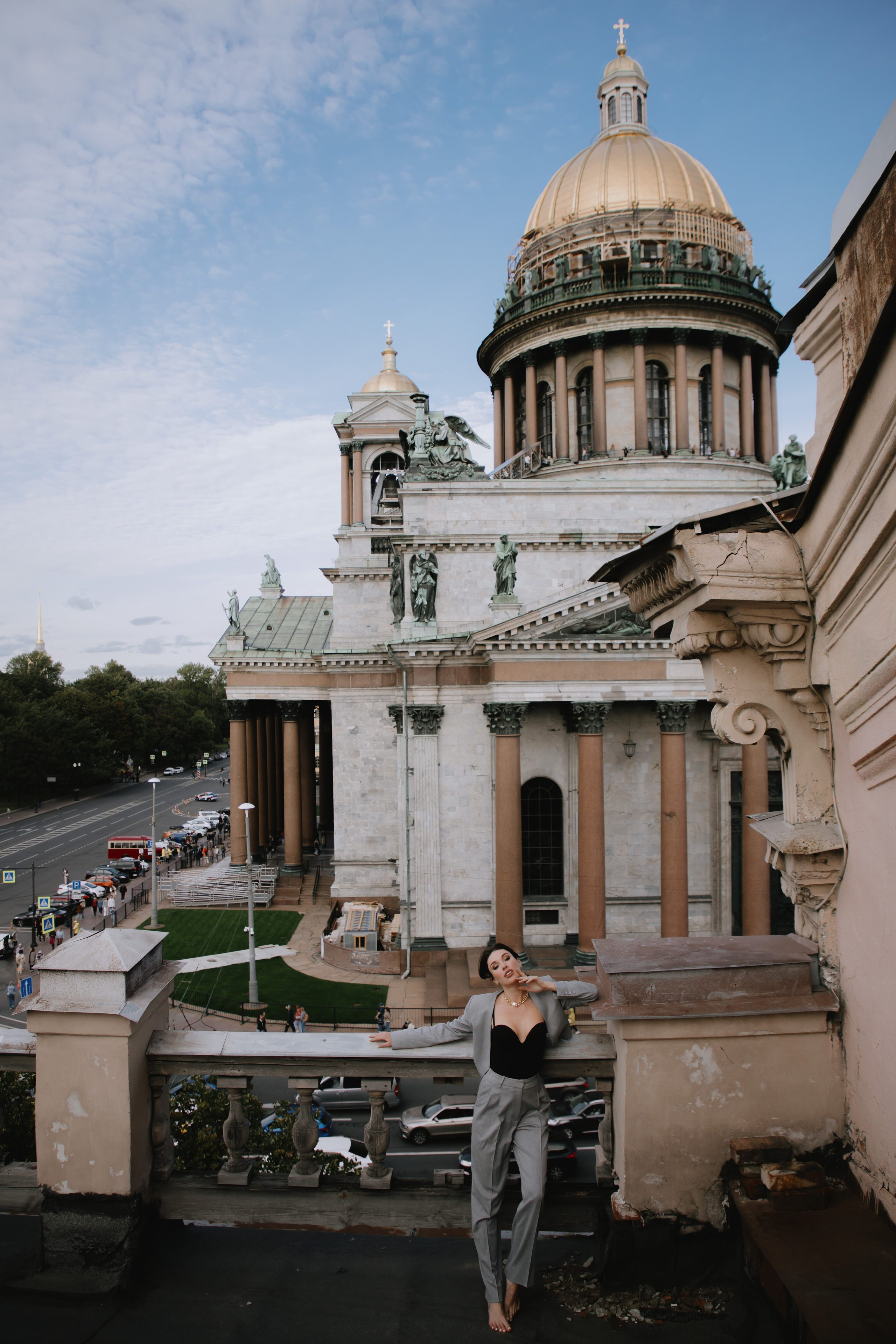 Вероника (съемка на крыше). Фотограф в Москве и Санкт-Петербурге Дарина