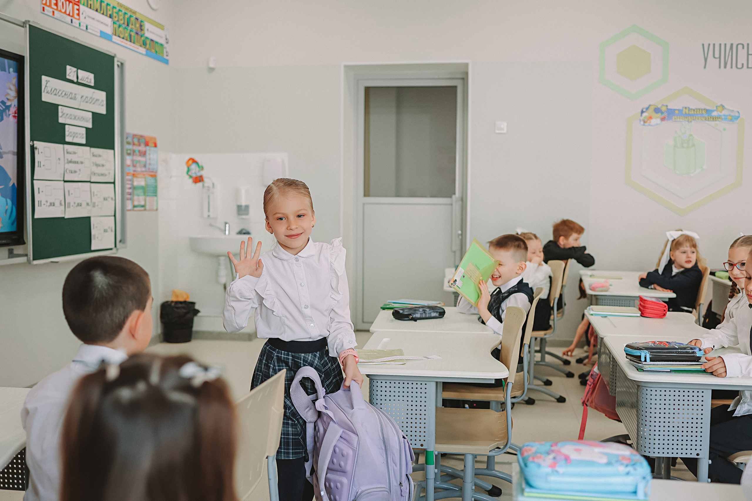 Один день в школе 1 класс. Семейный фотограф Тюмень, фотограф на роды Салмина Мария