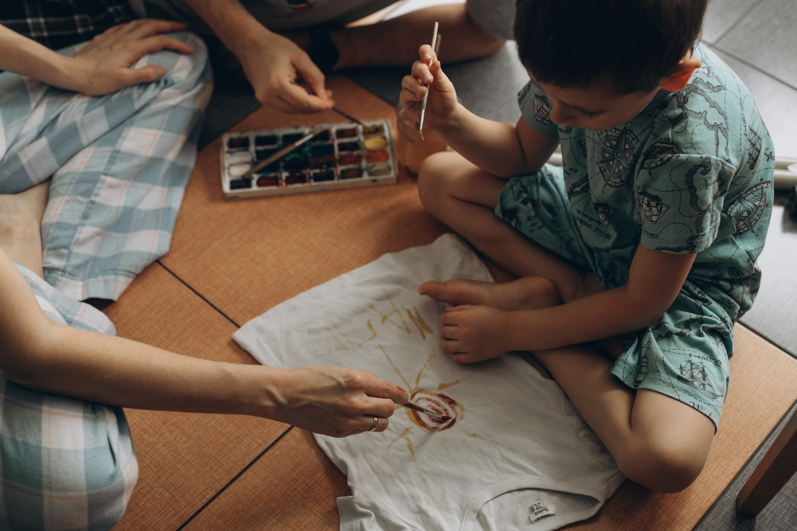 Таня, Паша, Миша. Фотограф Людмила Оюн