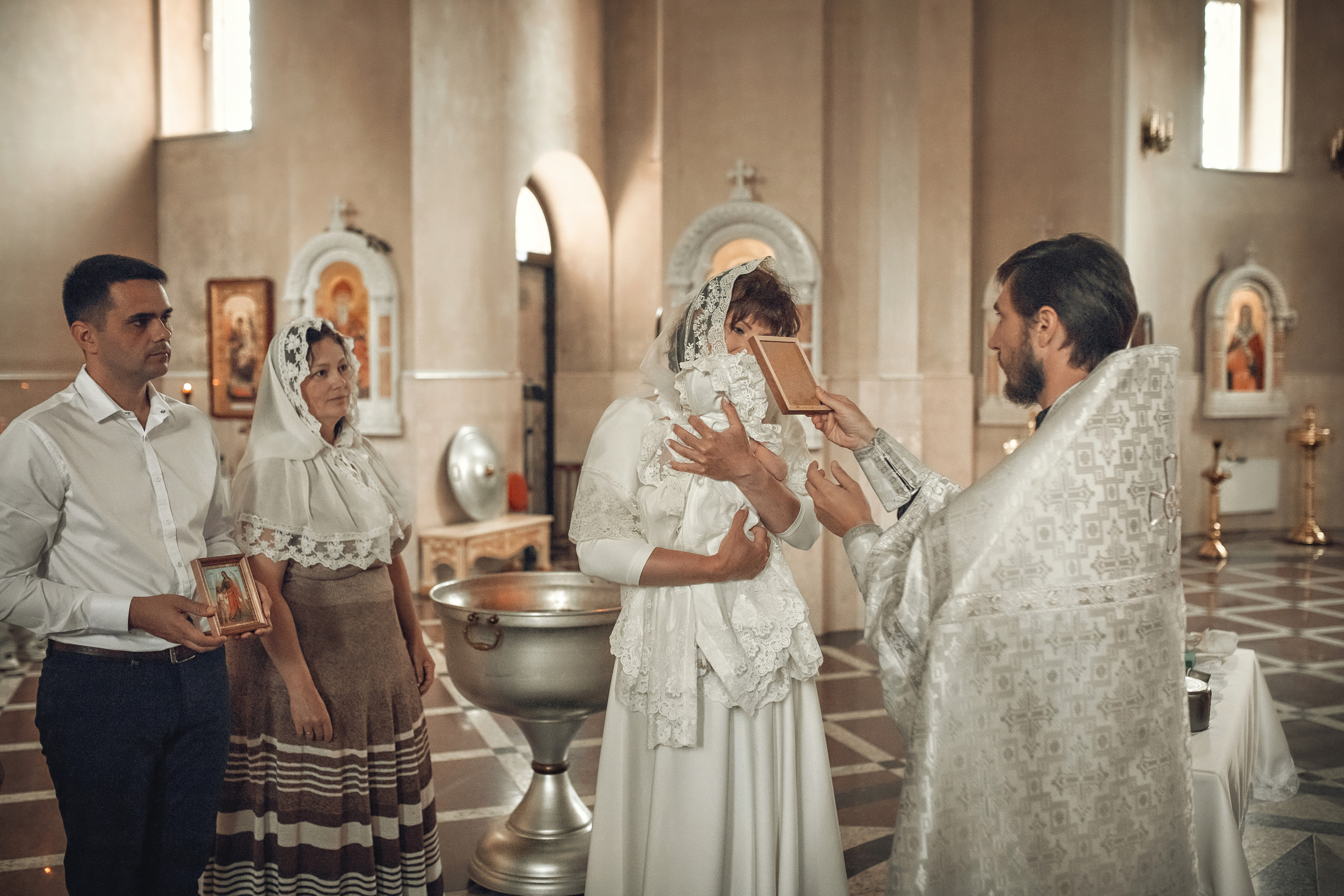 Таинство Крещения Варвары. Храм Александра Невского Славянск н/К. Фотограф на Крещение и Венчание Краснодарский край — Гранкина Юлия