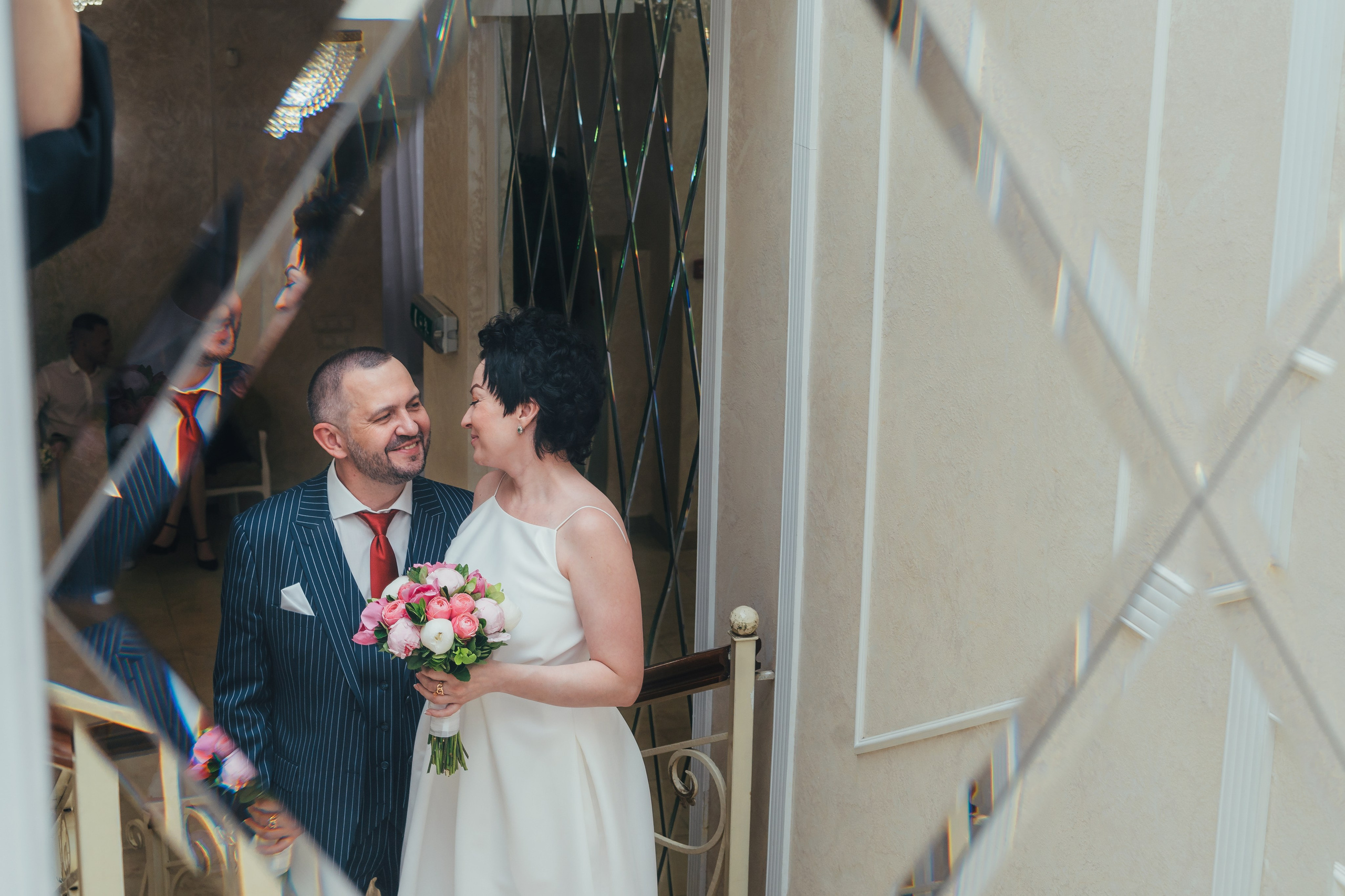 Ольга и Андрей, ЗАГС Железнодорожный, ВДНХ ресторан Московское небо. Наталья Дукалова фотограф Щелково Королев Пушкино Москва Балашиха