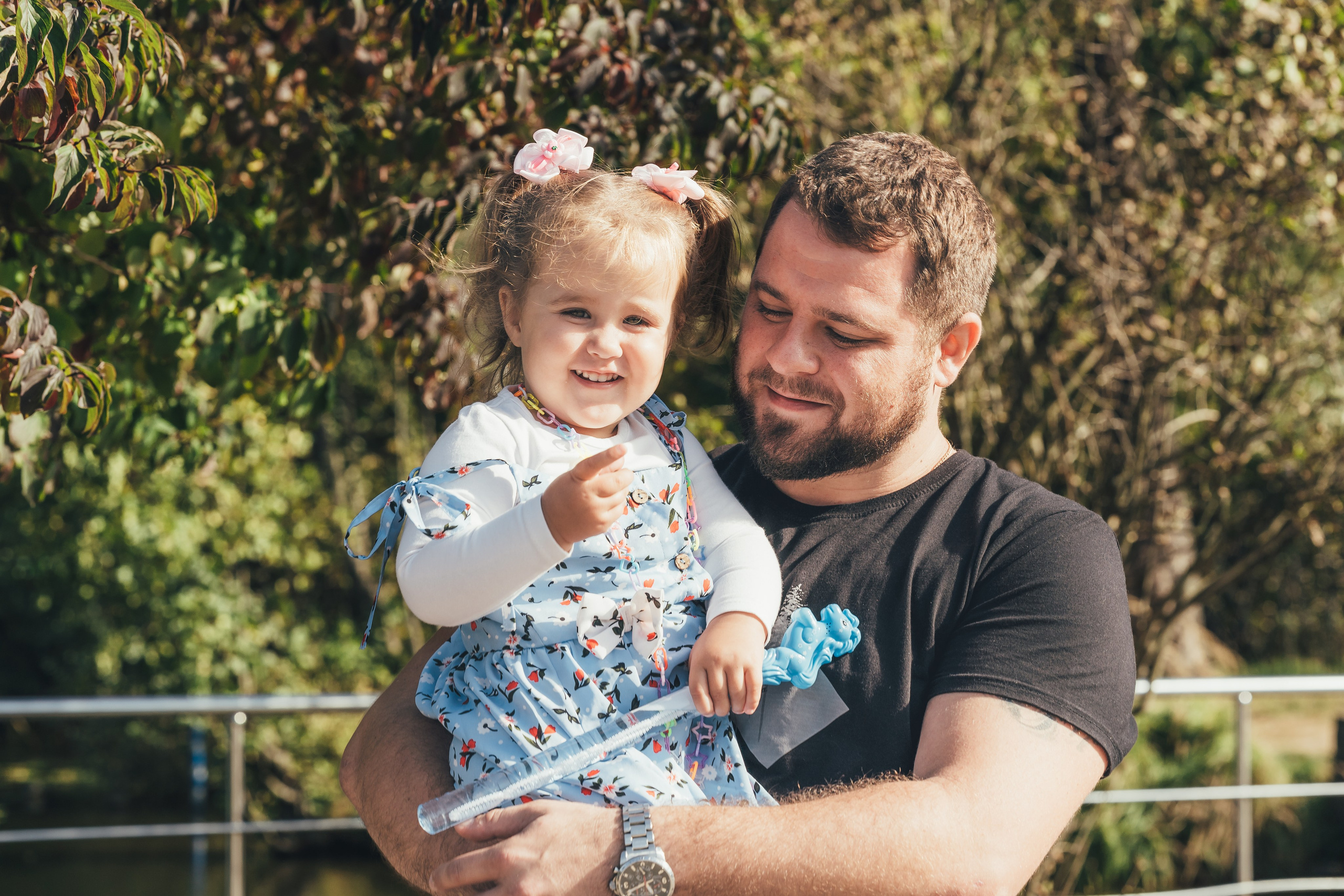 Денис с дочкой, Балашиха, парк Пехорка. Наталья Дукалова фотограф Щелково Королев Пушкино Москва Балашиха