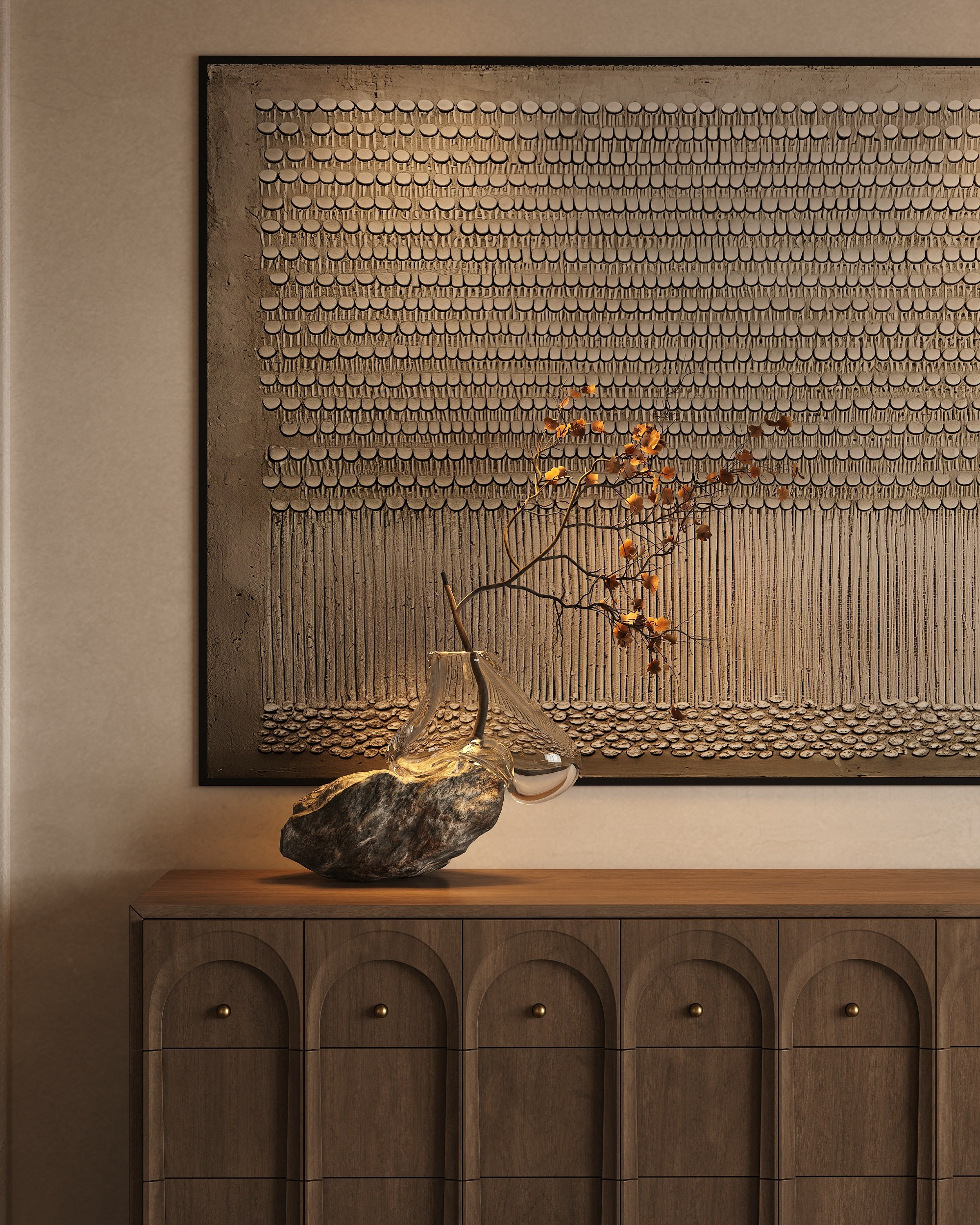 Cozy bedroom. Solovets visualization