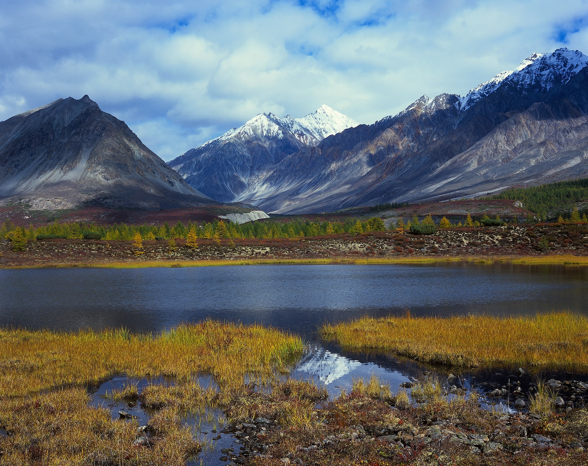 Место слияния рек Ниткан и Снежник. Слайд 6х7. 016M-22-10