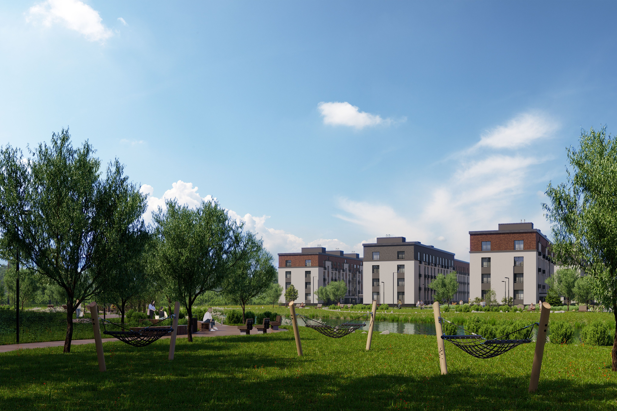 Одинцовские кварталы. ГРАНИ Студия архитектурной визуализации