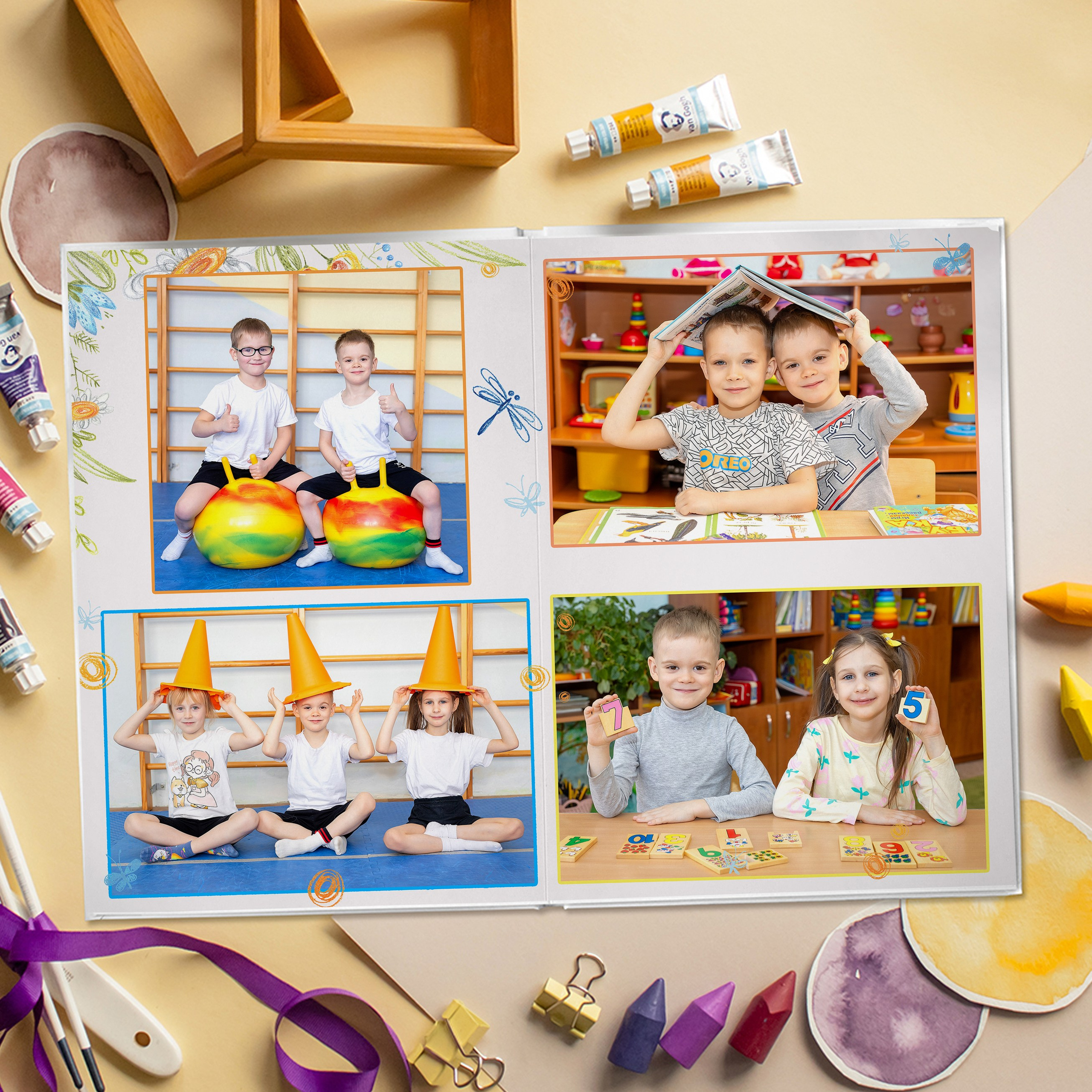 Акварельнвй дизайн «Весна». Стильный выпускной альбом Владивосток фотограф Вероника Мигачева