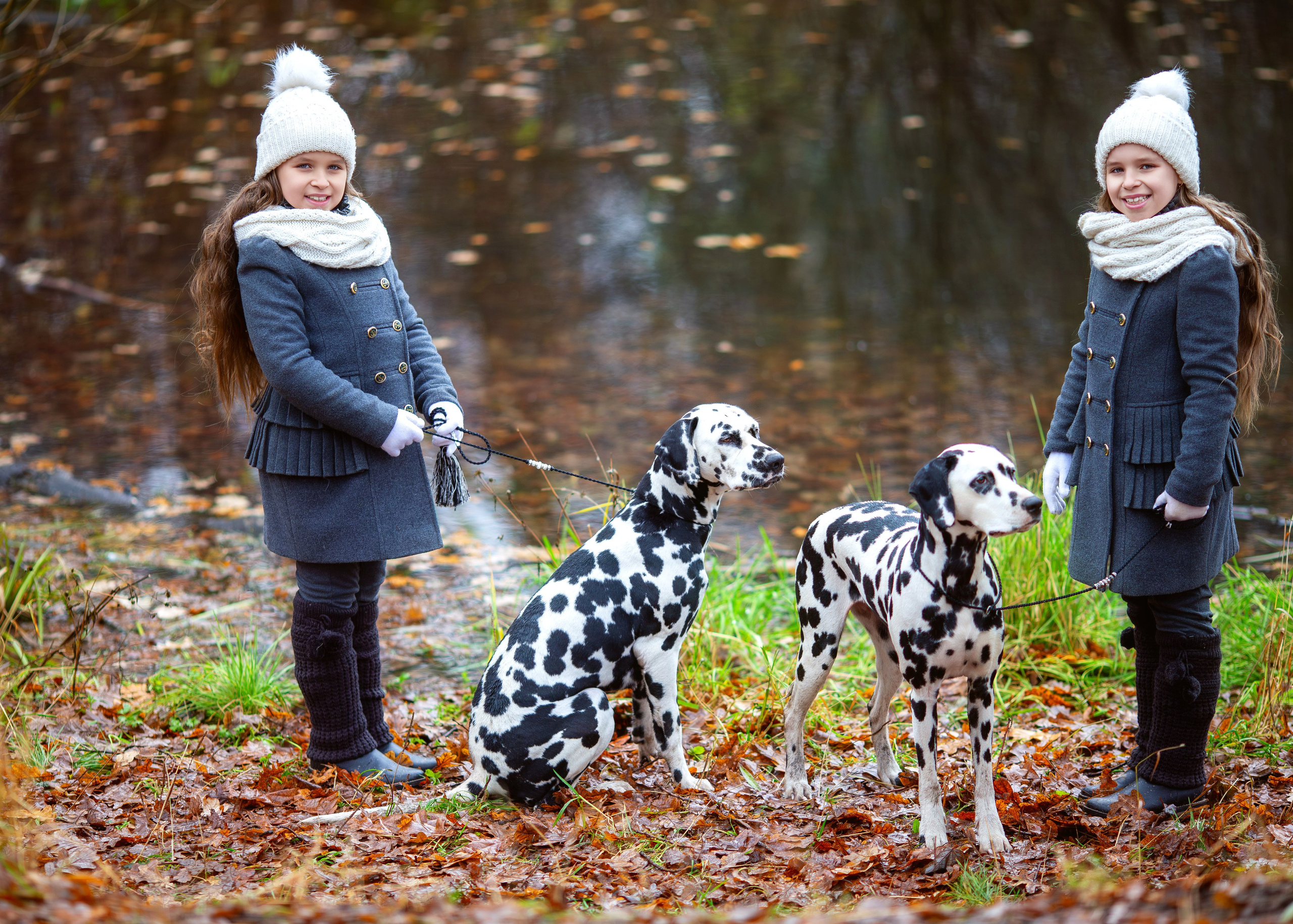 Осенняя съемка Евгении и Ксении. Семейный и детский фотограф в Москве Юлия
