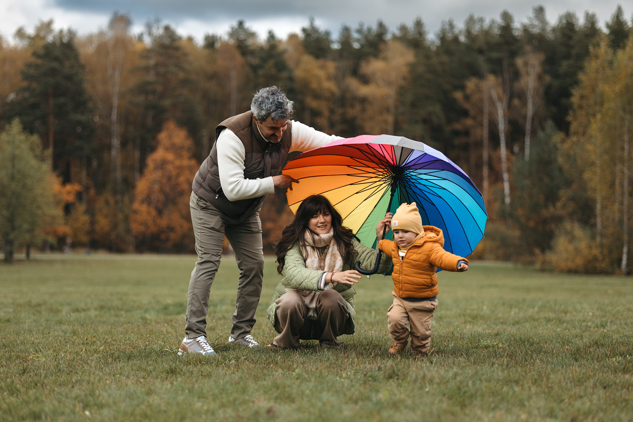 Осенняя семейная съемка. Фотограф Анималист в Москве Анастасия Жучкова