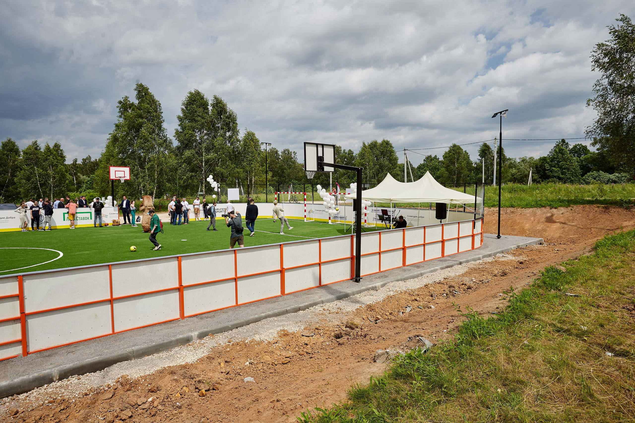Открытие хоккейной площадки с Федором Конюховым. Репортажный Фотограф