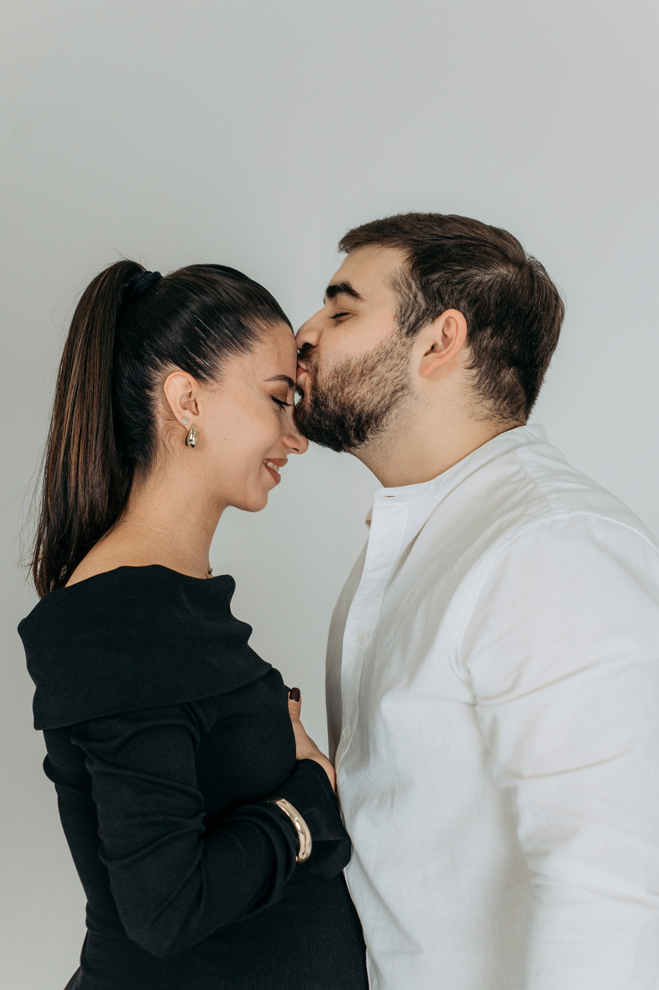 Семейная фотосессия на циклораме. Семейный и свадебный фотограф в Санкт-Петербурге Юлия Мельникова