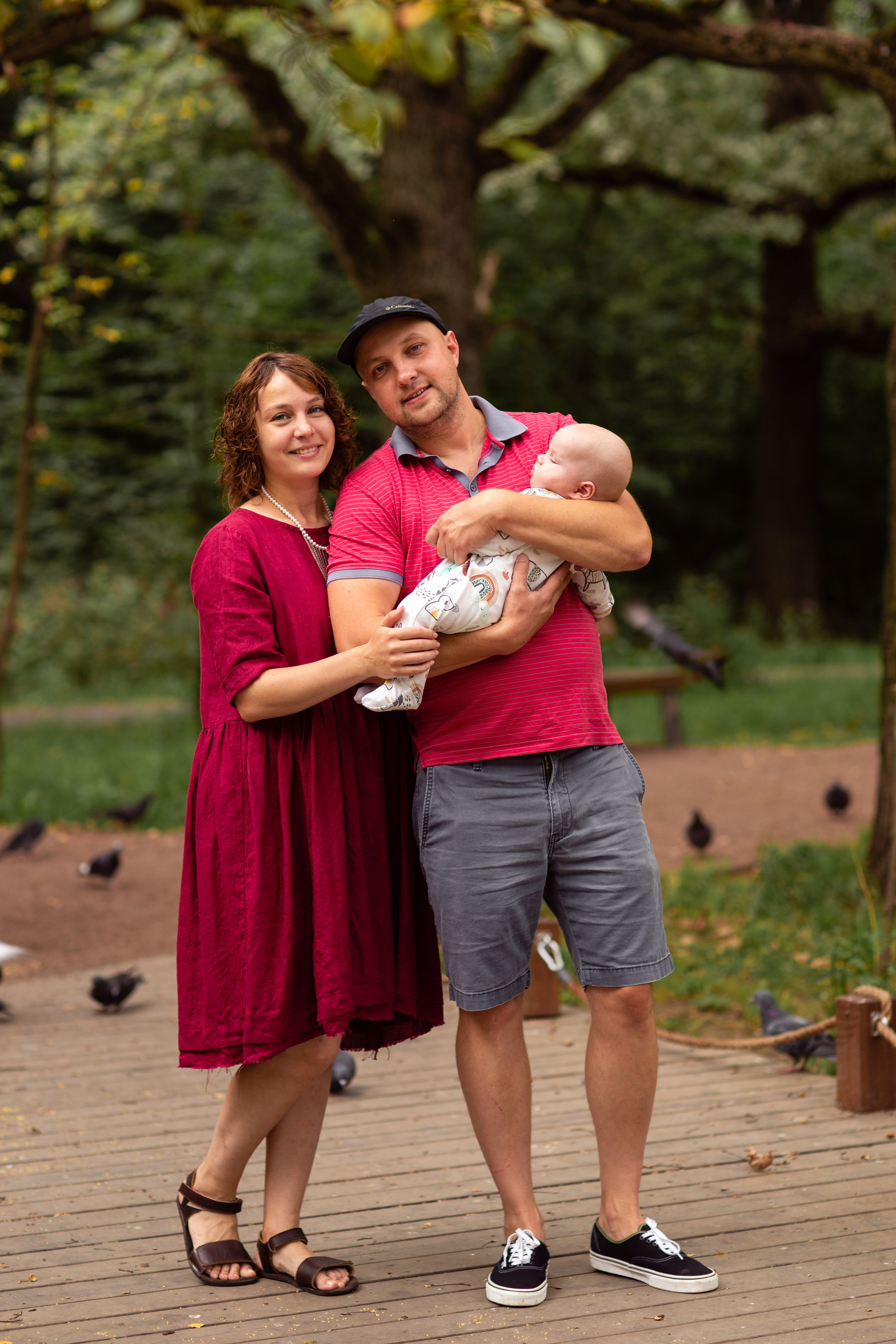 Семейная прогулка в парке. Семейный фотограф Фрязино Зрячева Кристина