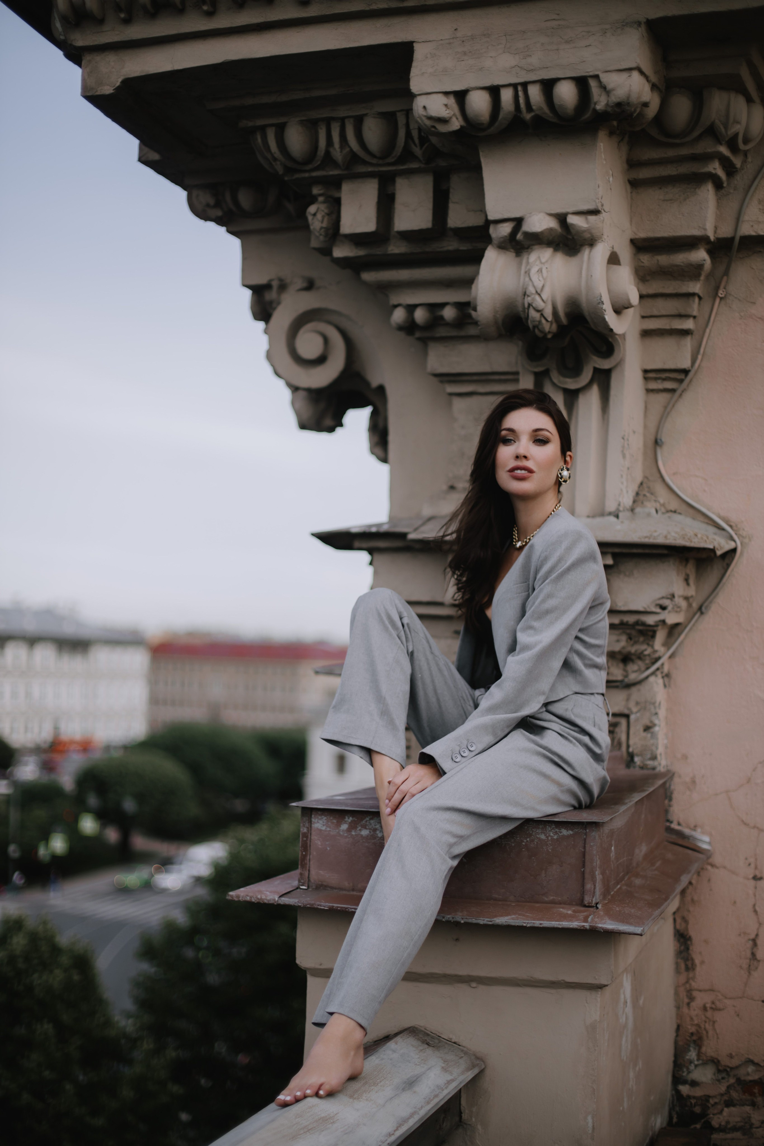 Вероника (съемка на крыше). Фотограф в Москве и Санкт-Петербурге Дарина