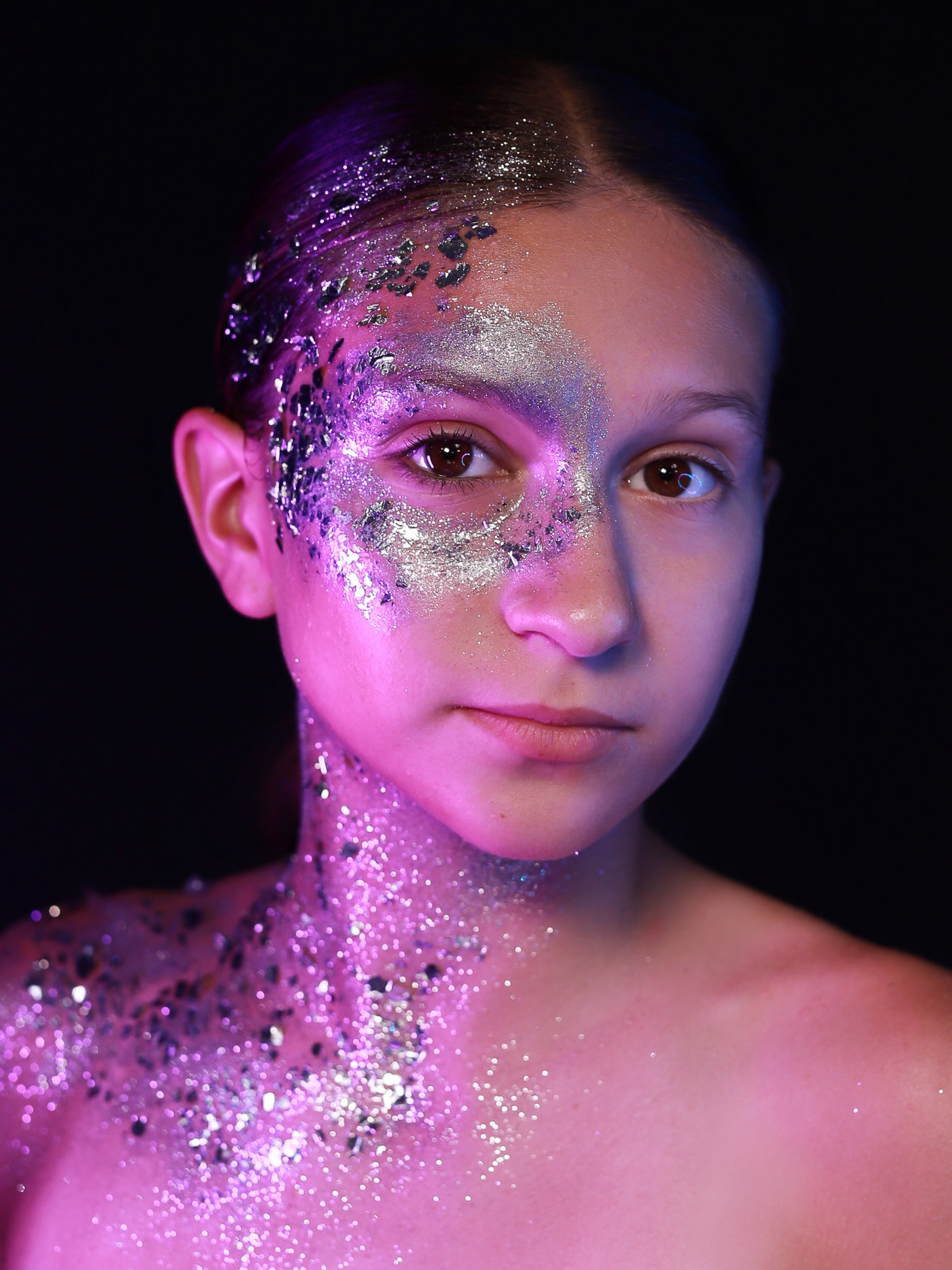 Портреты с глитер. Фотограф Юлия Мальцева