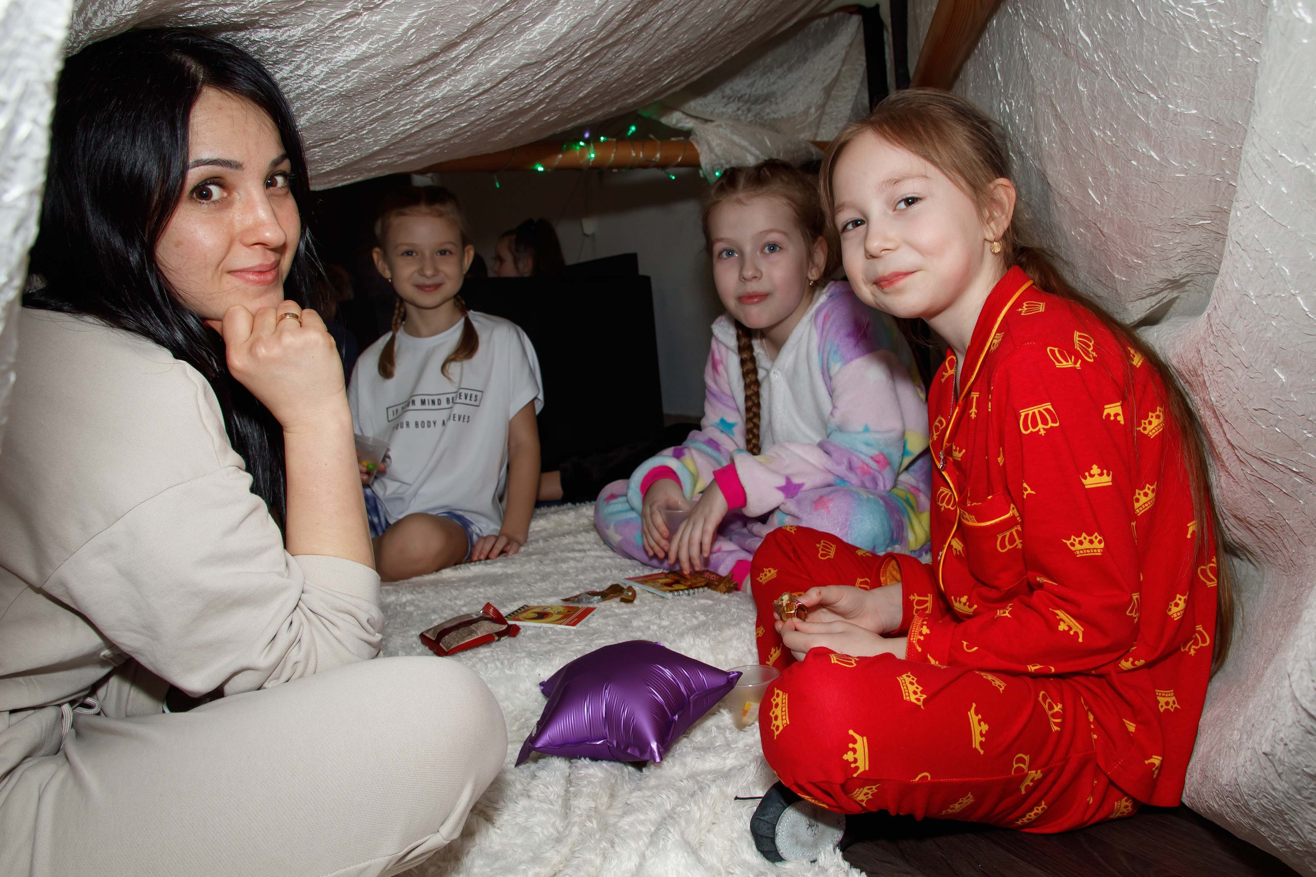 Пижамная вечеринка в танц. школе (мл. гр.). Репортажный Фотограф