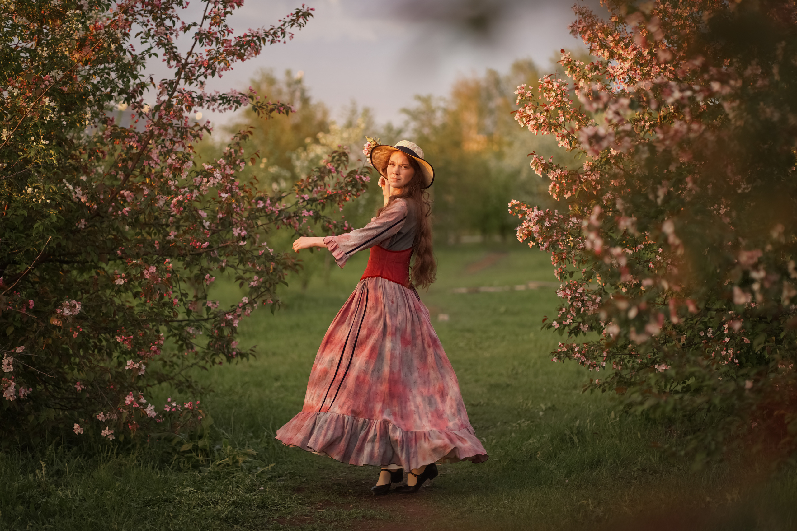 Яблоневый закат. Фотограф Татьяна Митрофанова