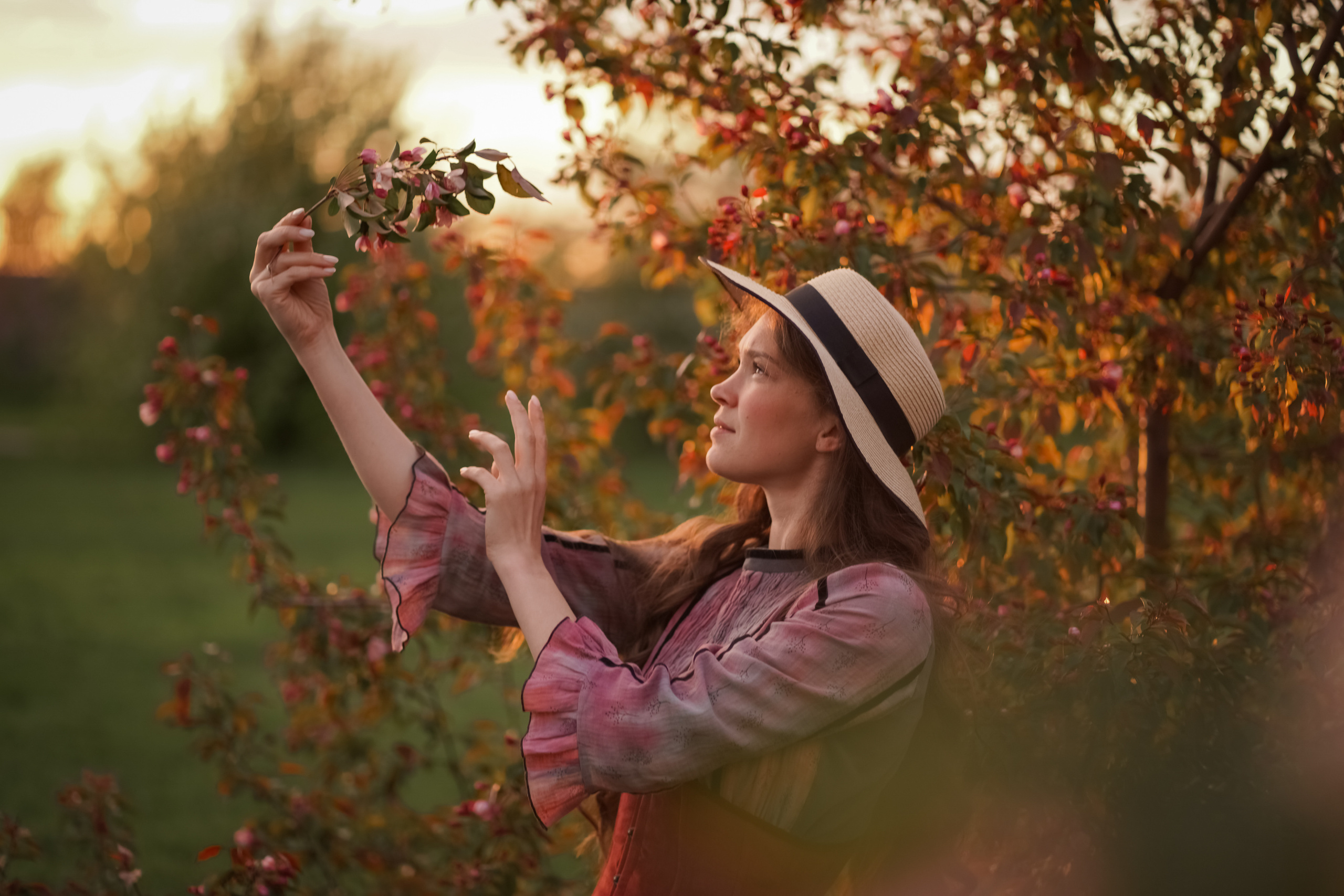 Яблоневый закат. Фотограф Татьяна Митрофанова