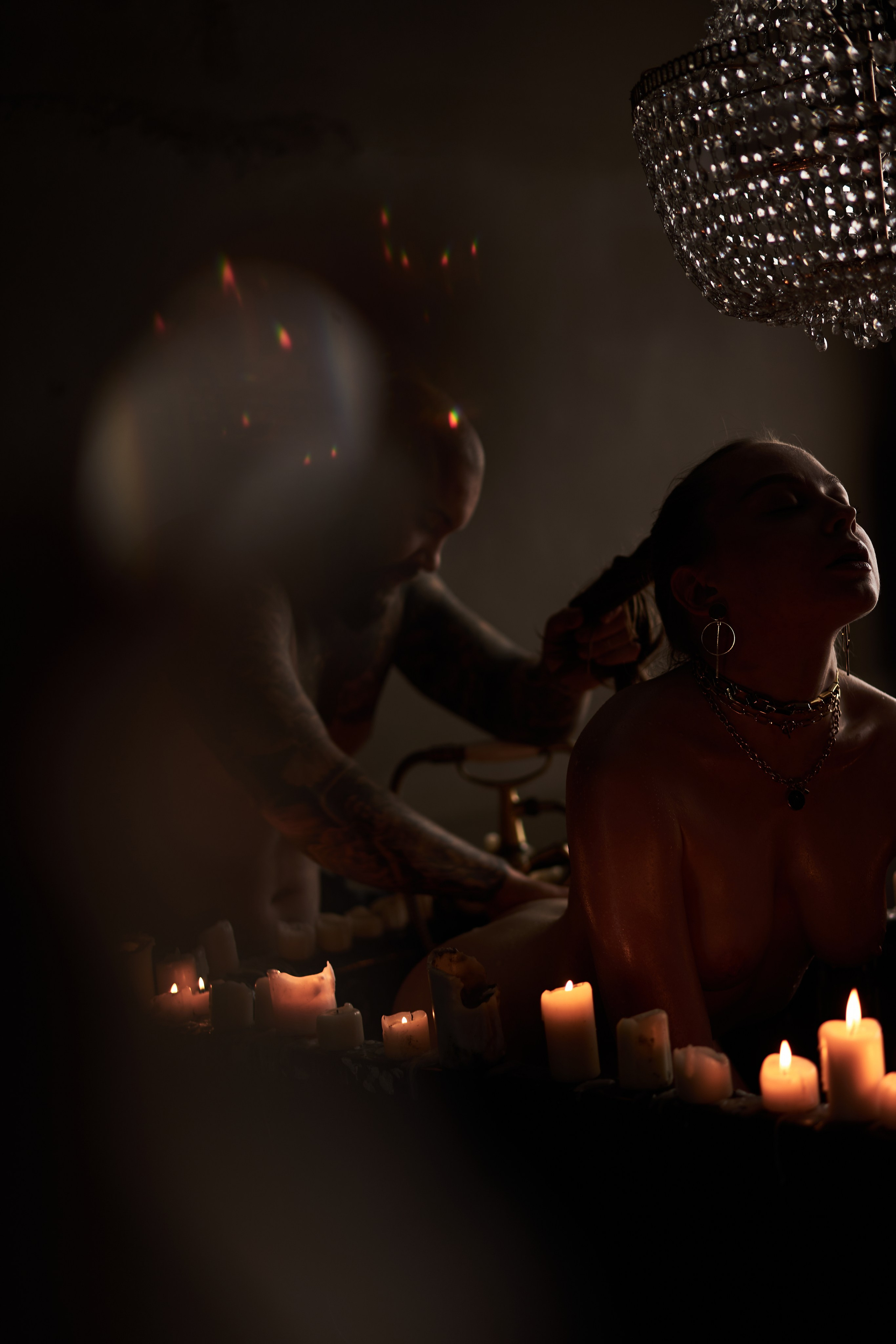 Будуарная фотосессия пары в студии. Фотограф Екатеринбург Кокшарова Александра