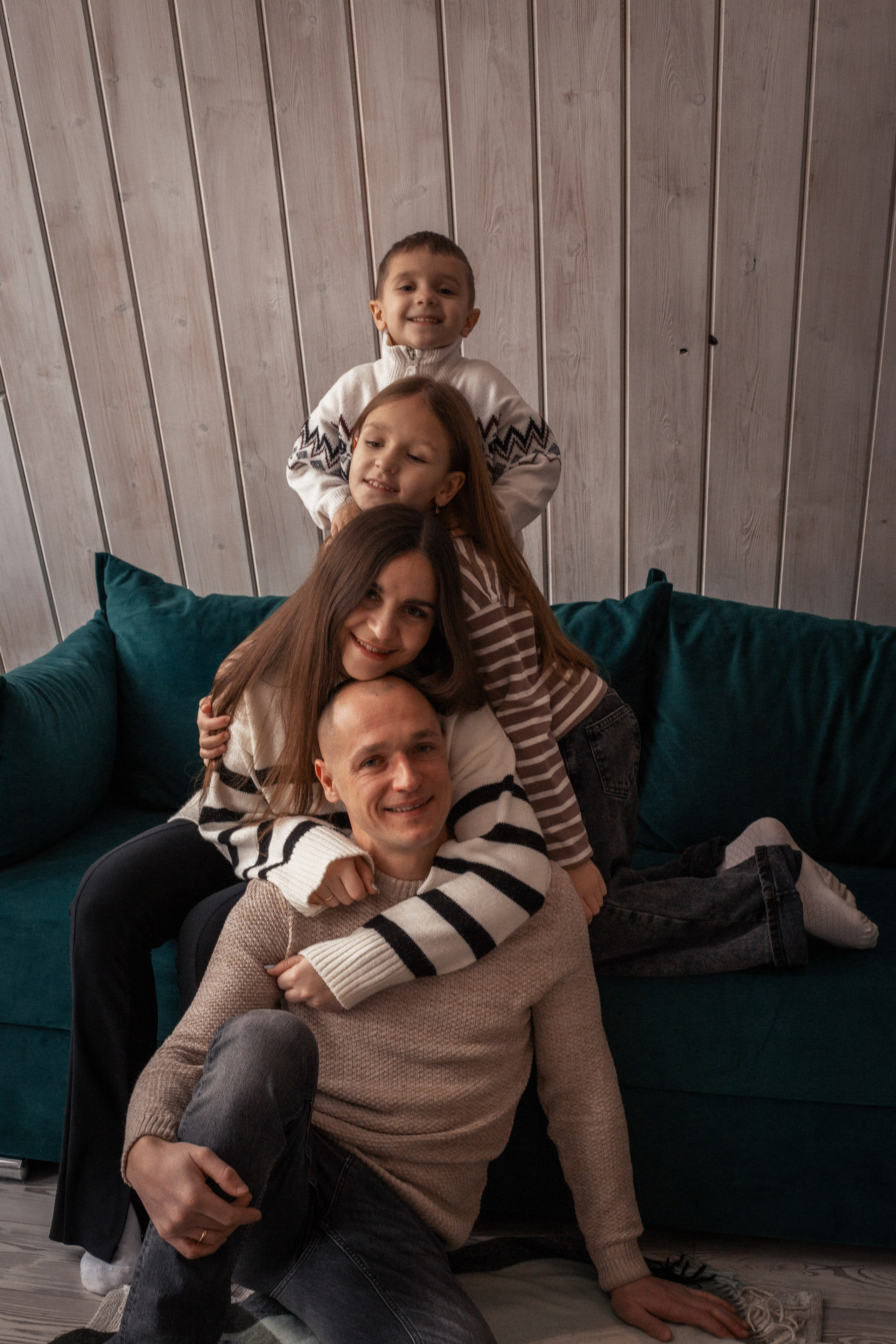 Мария с семьёй