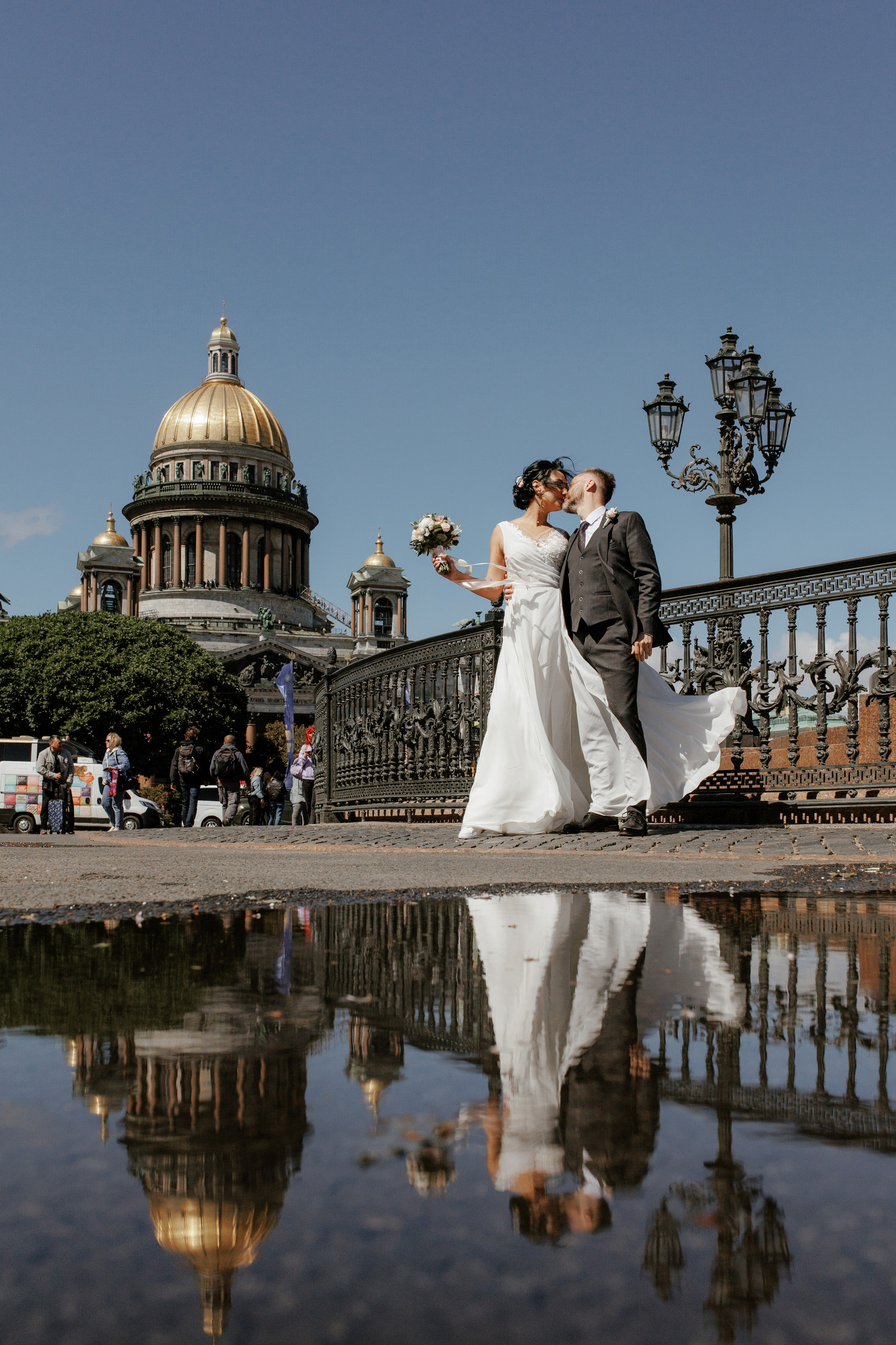 Свадьба в Питере весной. Свадебный фотограф СПБ