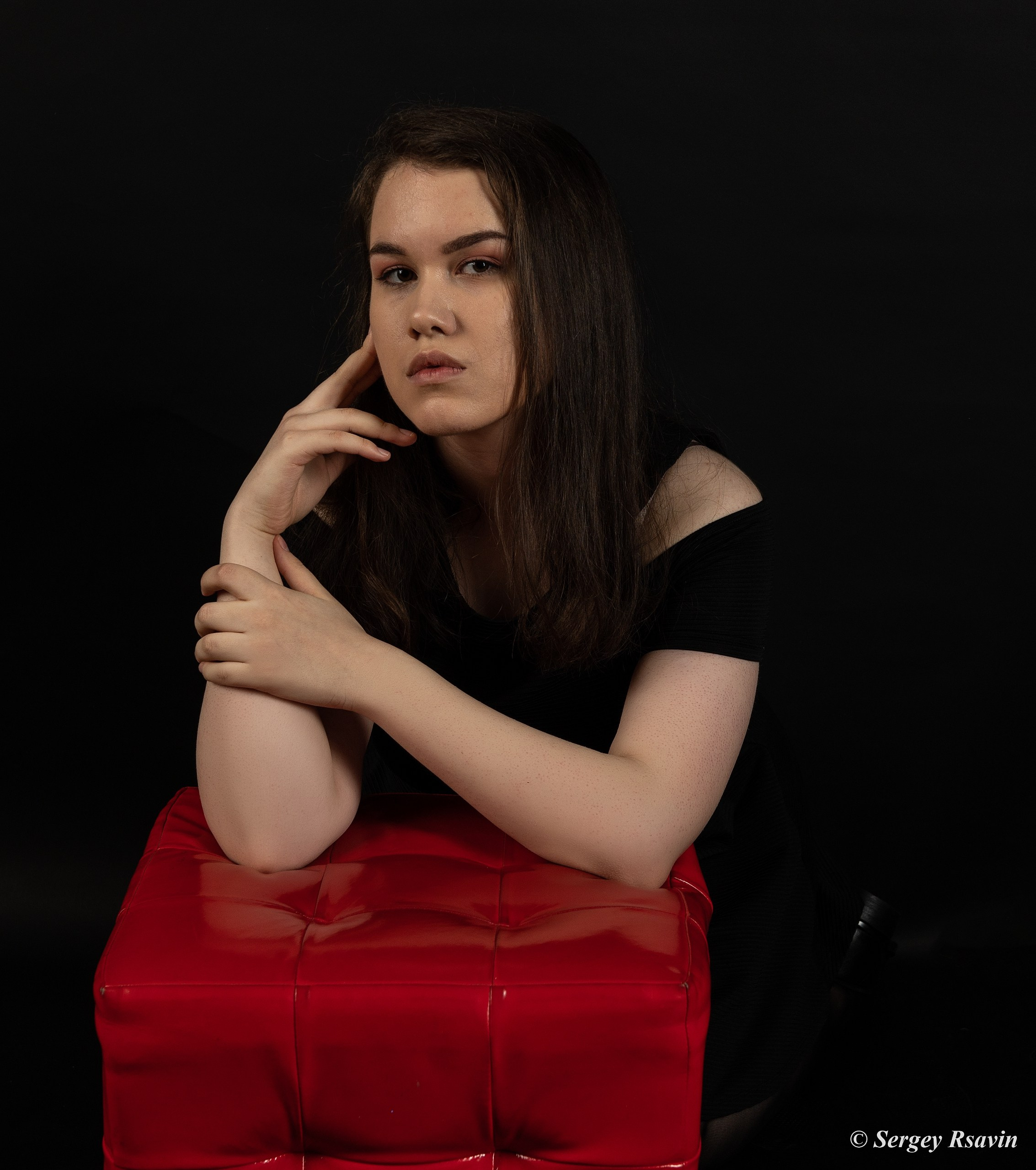 В классической студии. Фотограф в Москве Сергей Рсавин