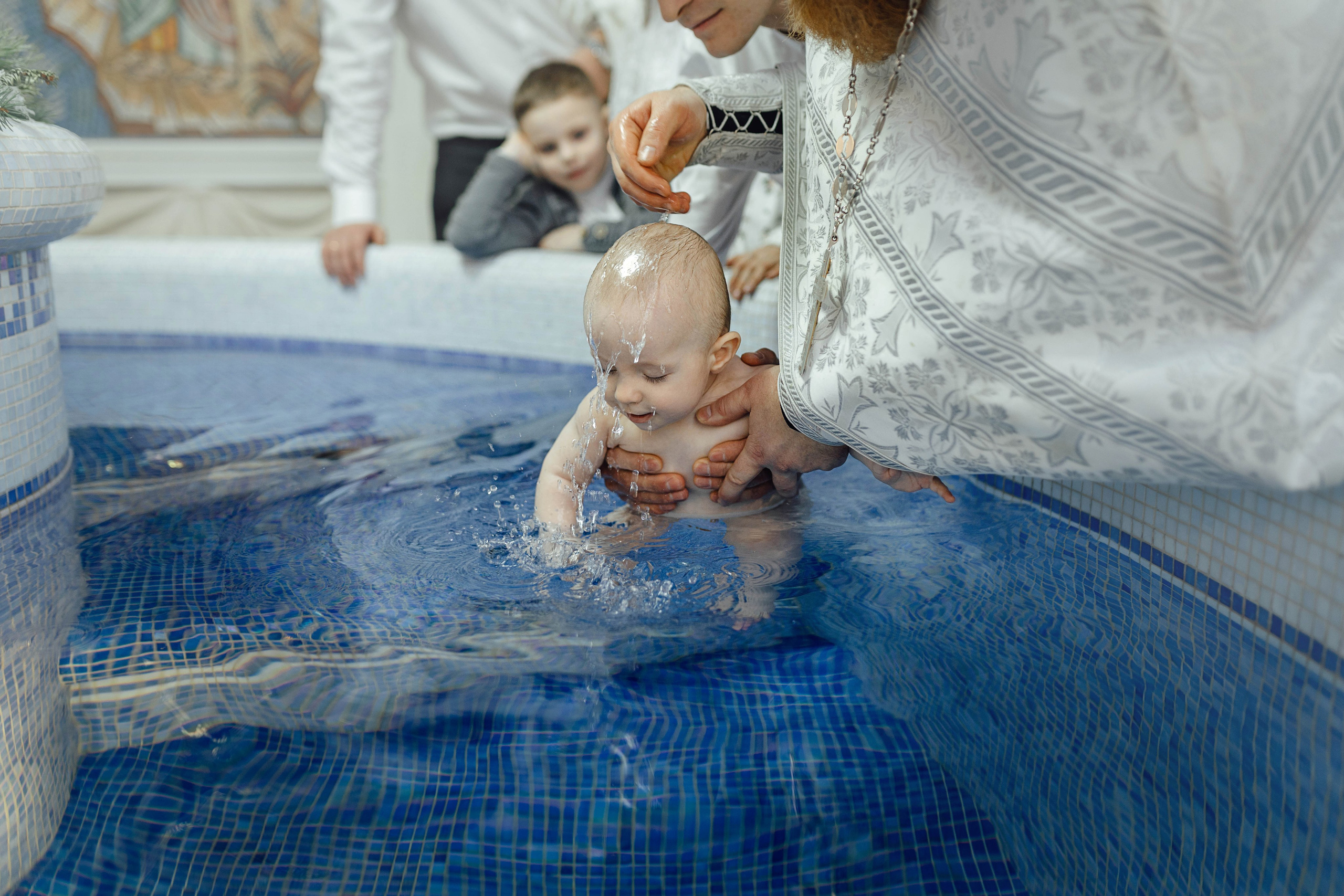 Крещение Матвея, храм Святой Троицы, декабрь 2025