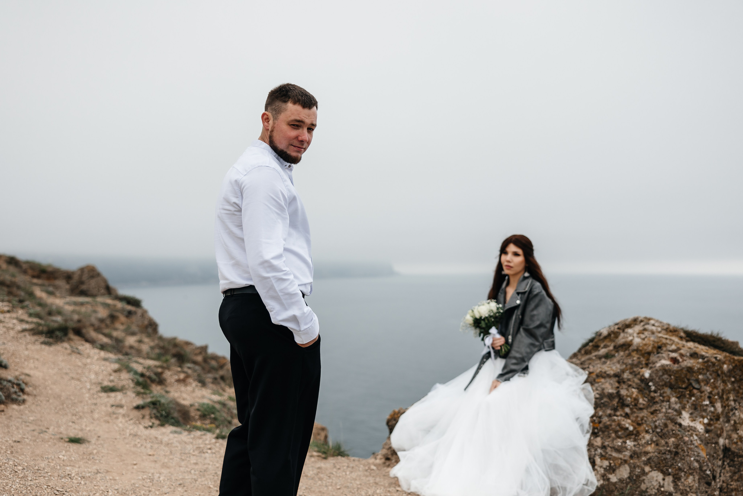 Анонс свадьбы Маргариты и Андрея. Туман на холмах Балаклавы. Свадебный фотограф в Крыму и Севастополе Ольга Баскакова