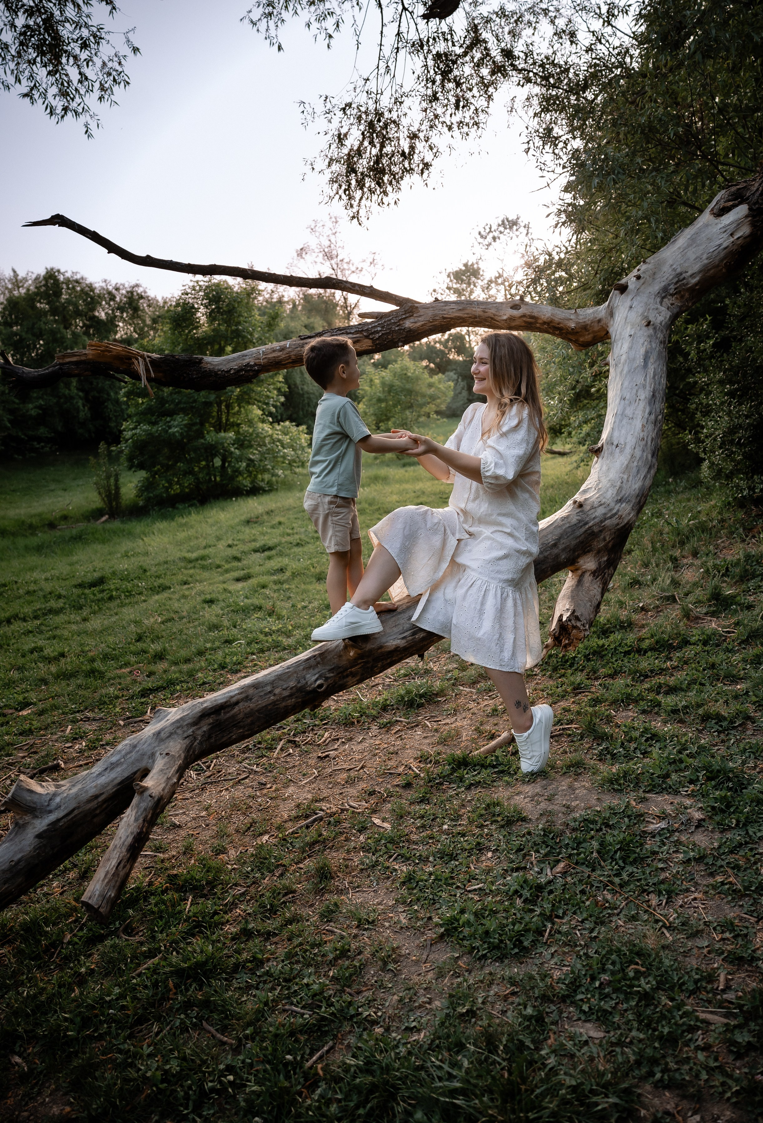 Мама и сын — прогулка в парке. Семейный и детский фотограф в Краснодаре Ксения Новикова