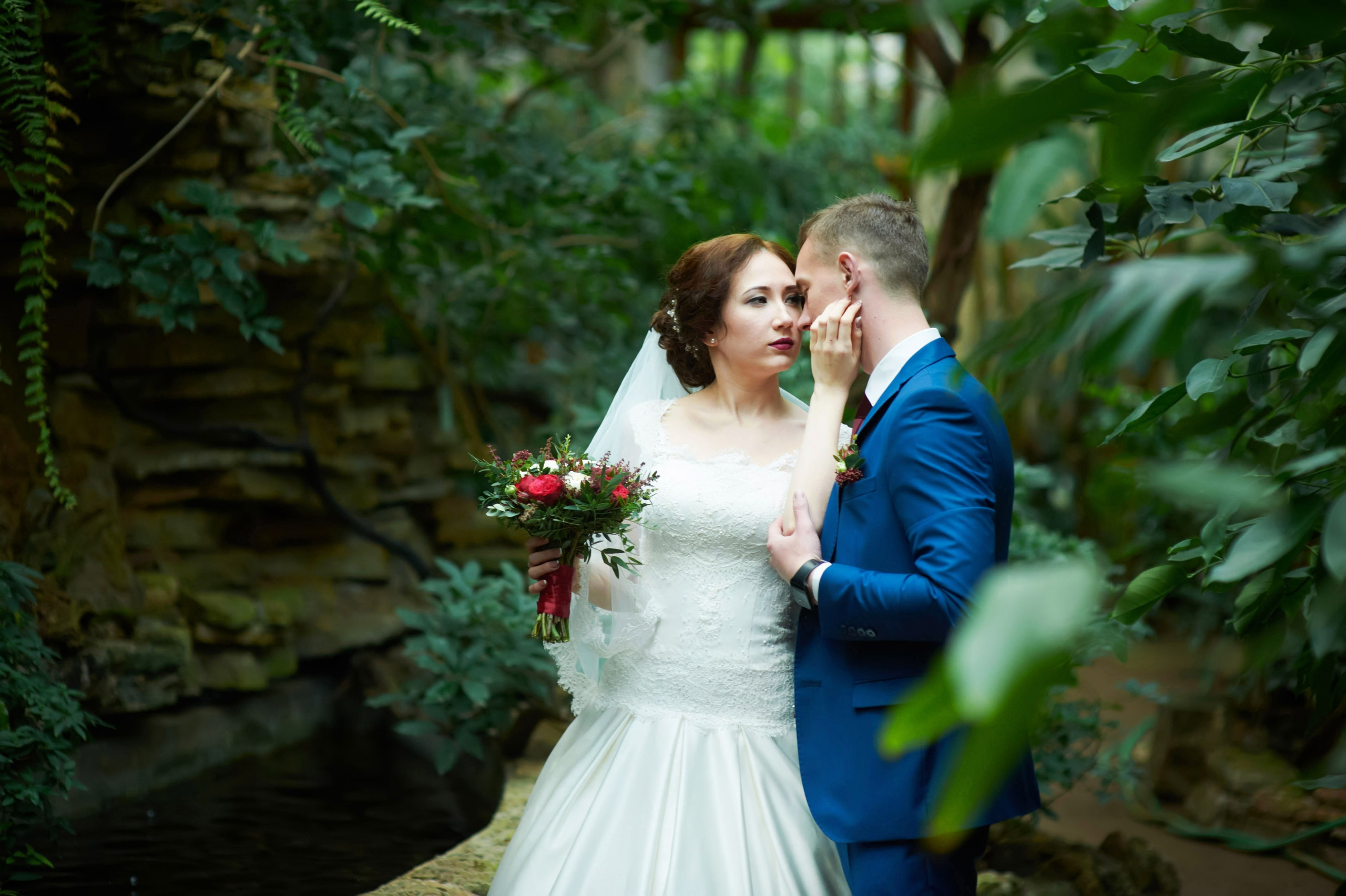 Индира и Дмитрий (свадебная фотосессия в Ботаническом саду и в фотостудии). Портретный, семейный и свадебный фотограф в Санкт-Петербурге и в Пушкине Ширяев Денис