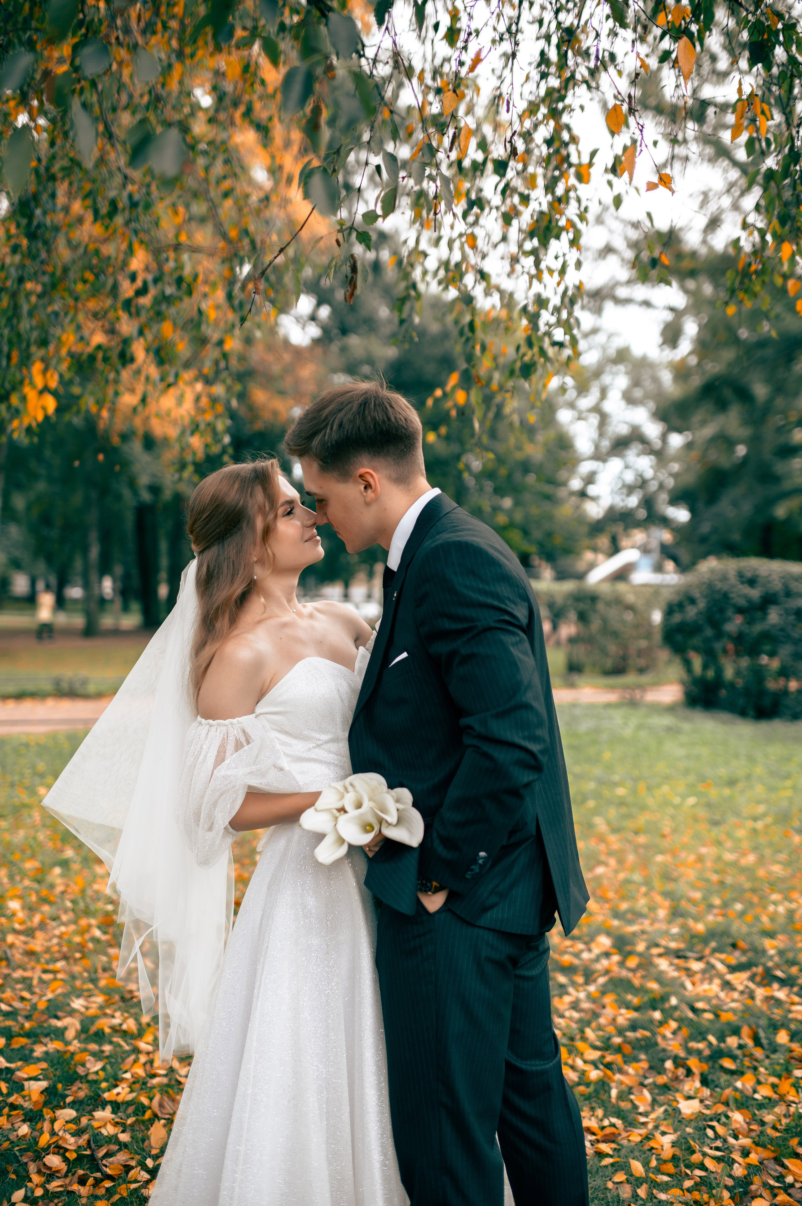 Анастасия и Михаил (Второй Дворец Бракосочетания на Фурштатской улице 52, фотосессия в Таврическом парке). Портретный, семейный и свадебный фотограф в Санкт-Петербурге и в Пушкине Ширяев Денис