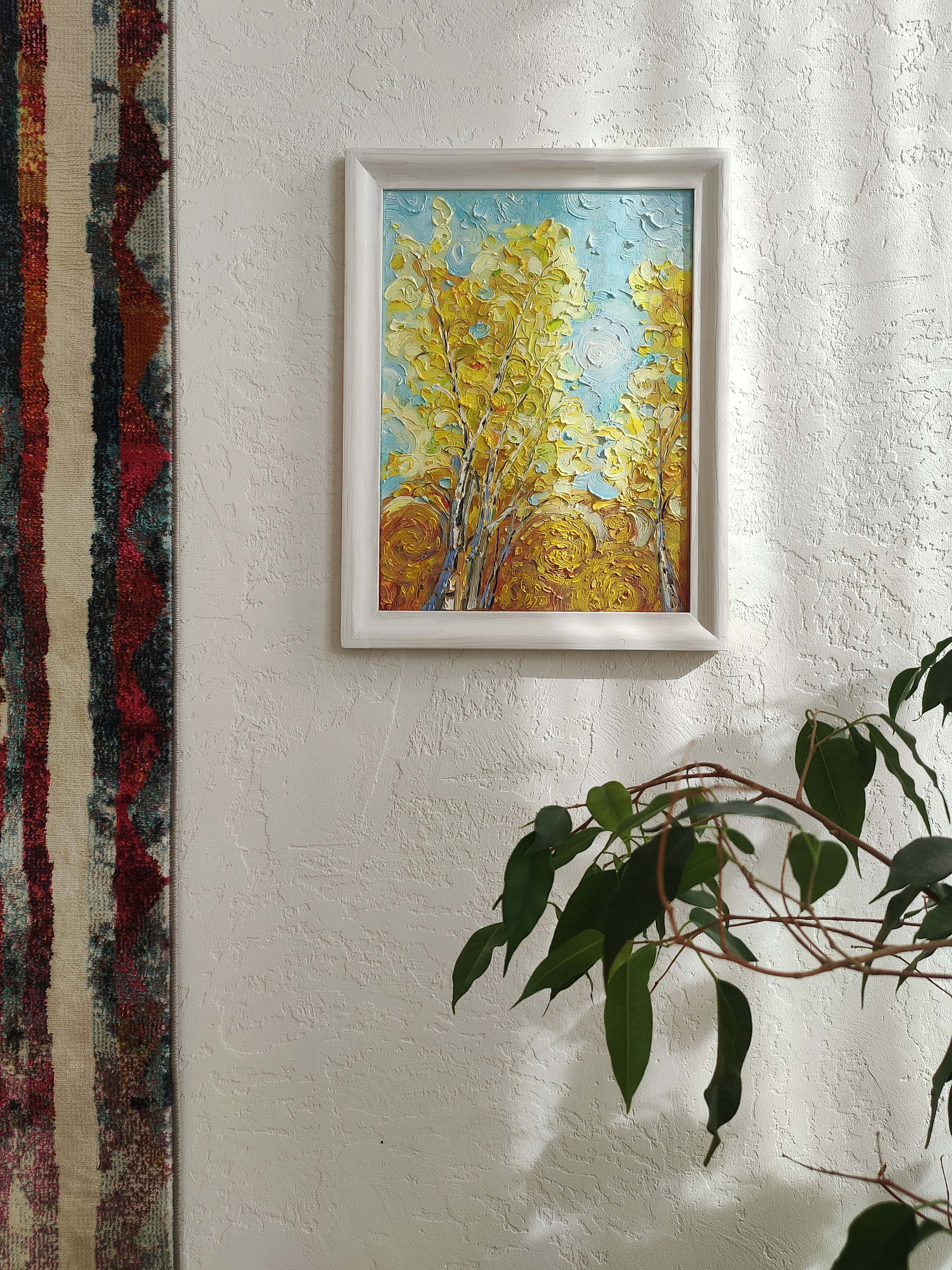 «Мелодия осени», масло на картоне, 30×40см. Галерея картин художницы Бельмесовой Евгении