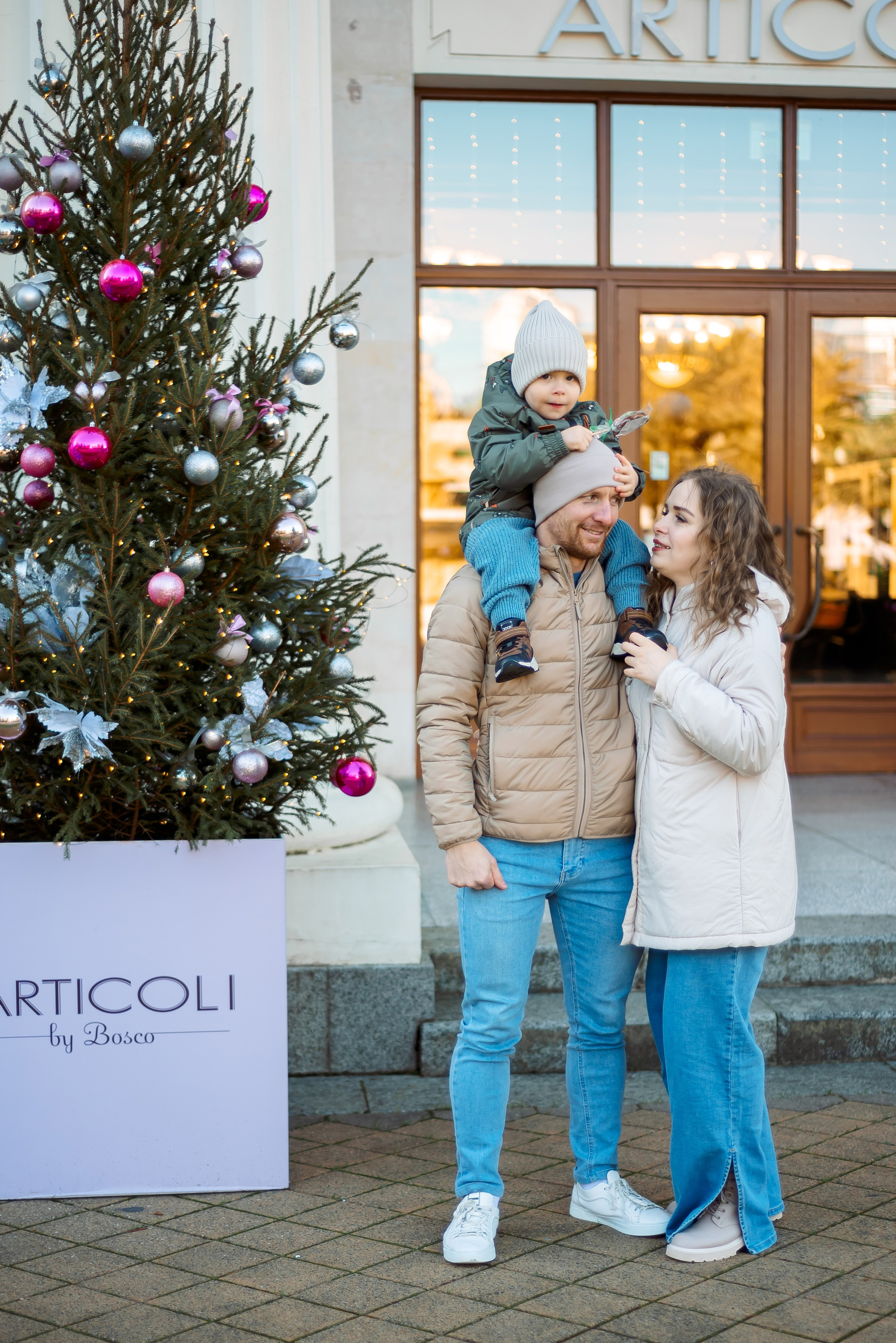 Новогодний город. Семейный и женский фотограф Лоо Краснодар Сочи Энем Татьяна Трибурт