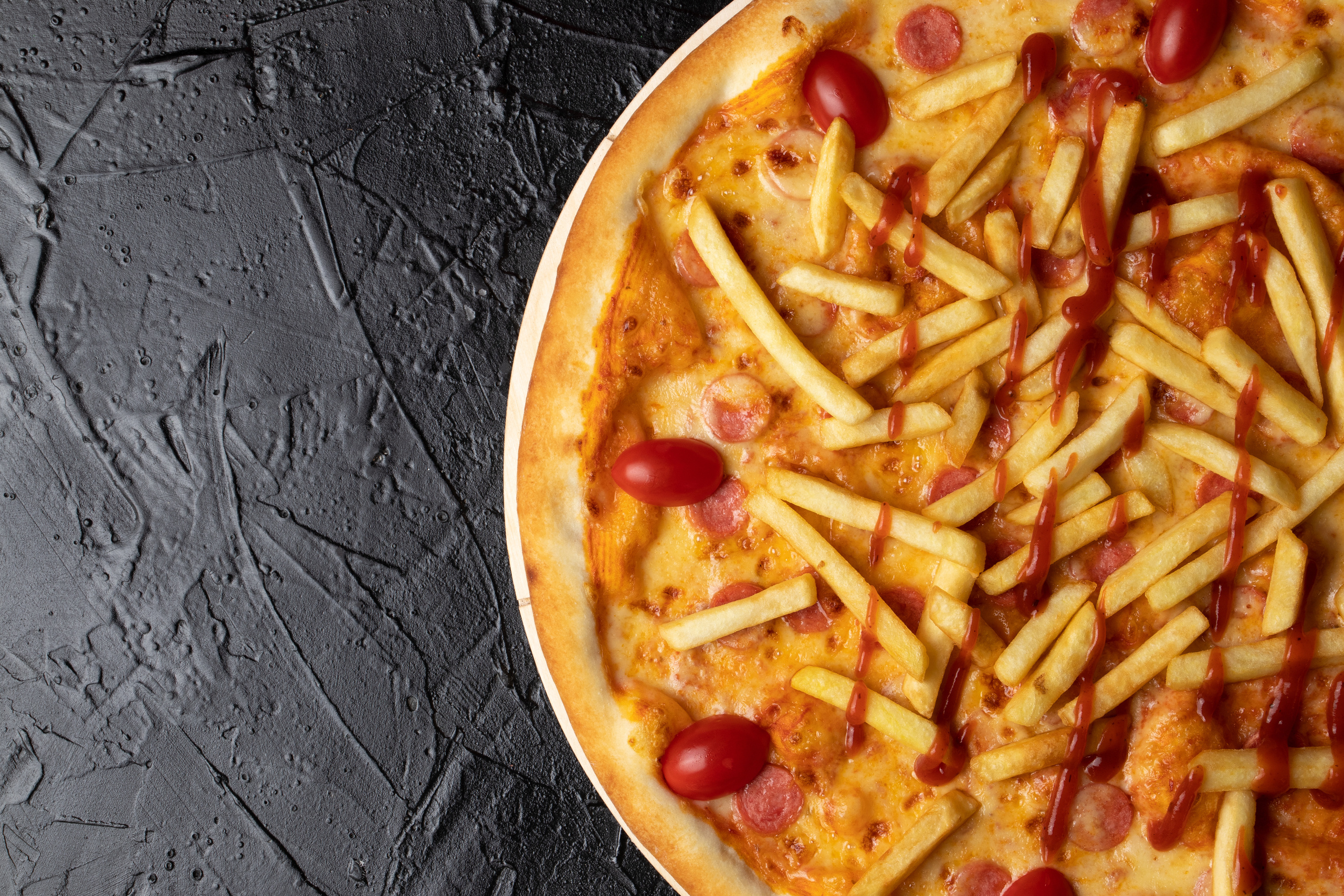 Рекламная фотосъёмка для PIZZA WOOPS. Профессиональный фотограф в Астане