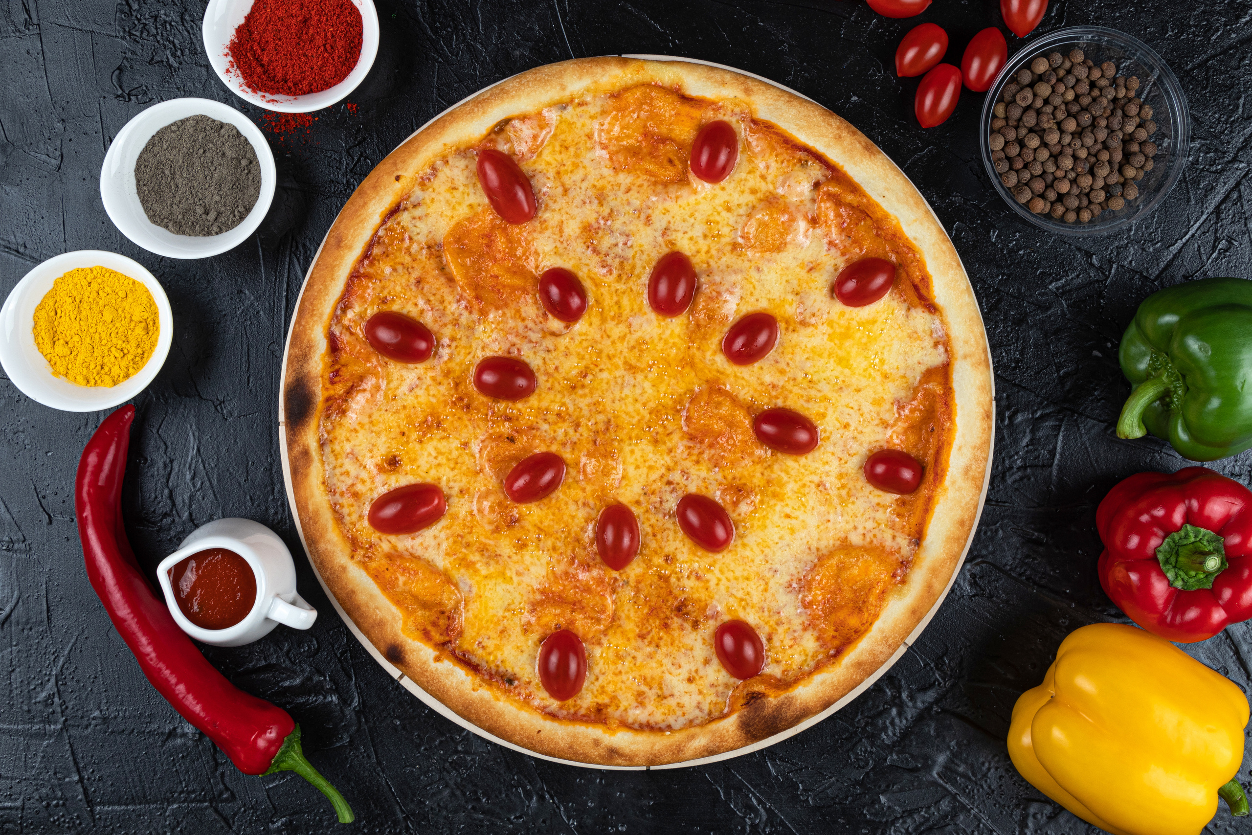 Рекламная фотосъёмка для PIZZA WOOPS. Профессиональный фотограф в Астане