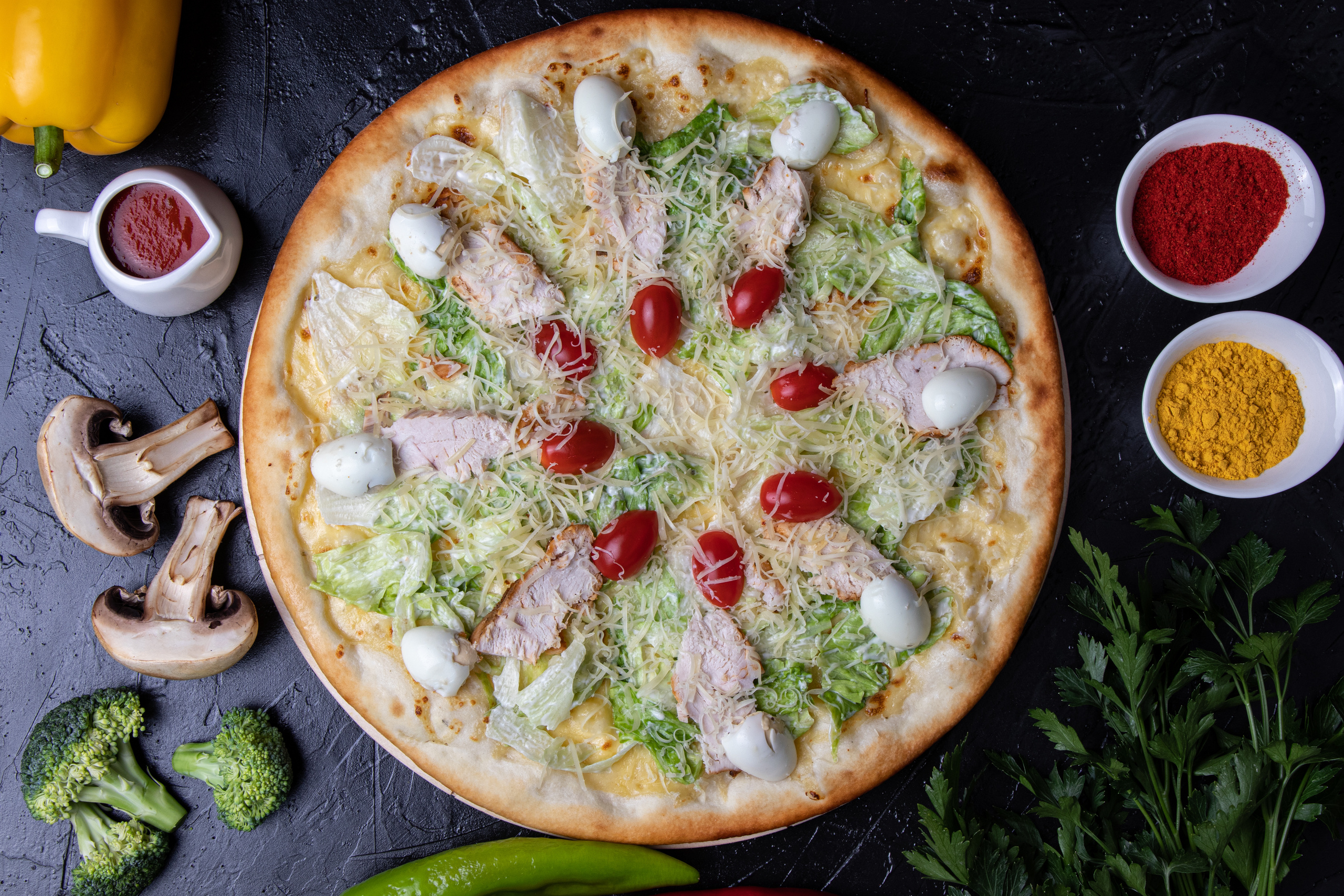 Рекламная фотосъёмка для PIZZA WOOPS. Профессиональный фотограф в Астане