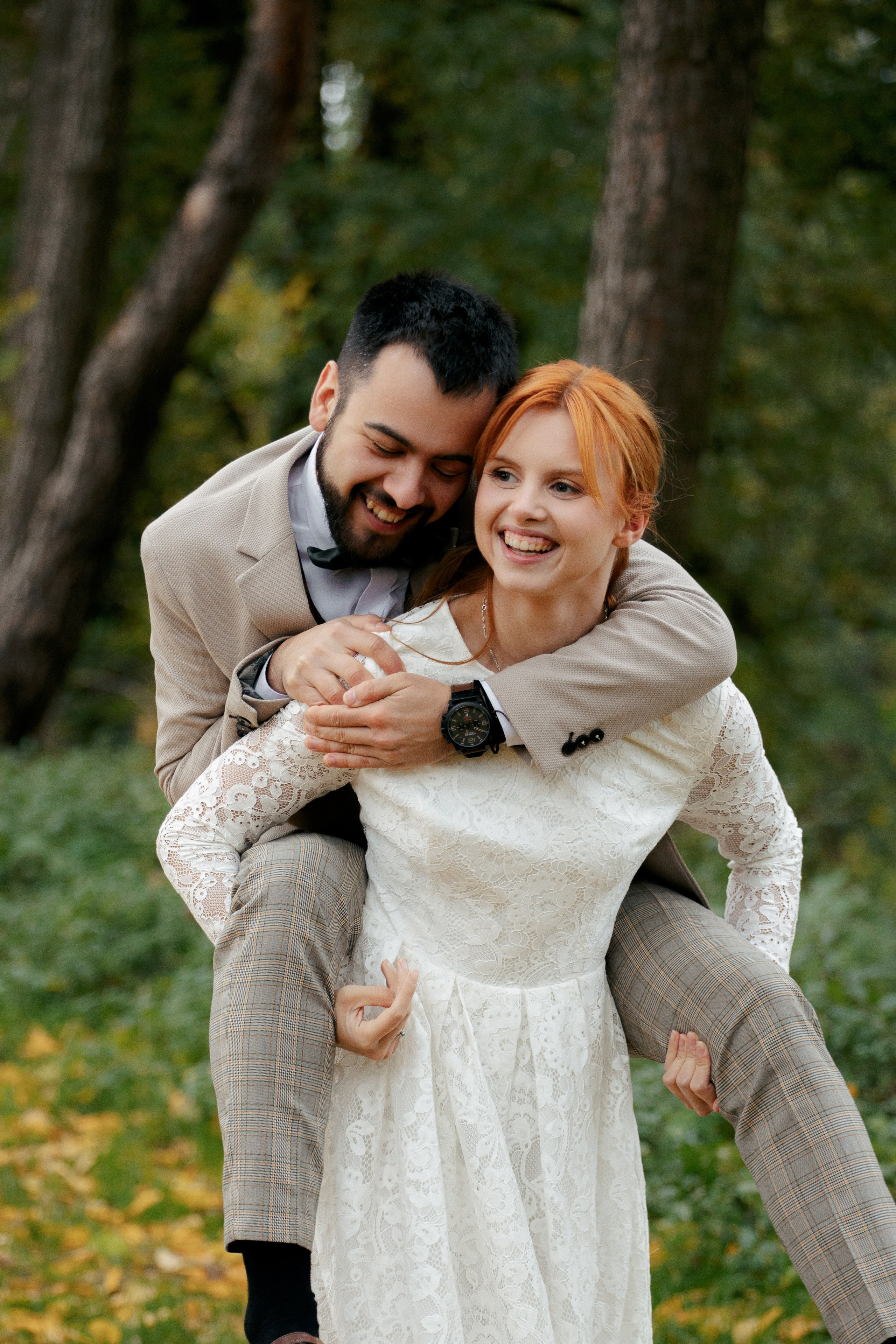 Ślubna sesja zdjęciowa w plenerze. Свадебный фотограф Варшава Лодзь Польша Елена Юцова