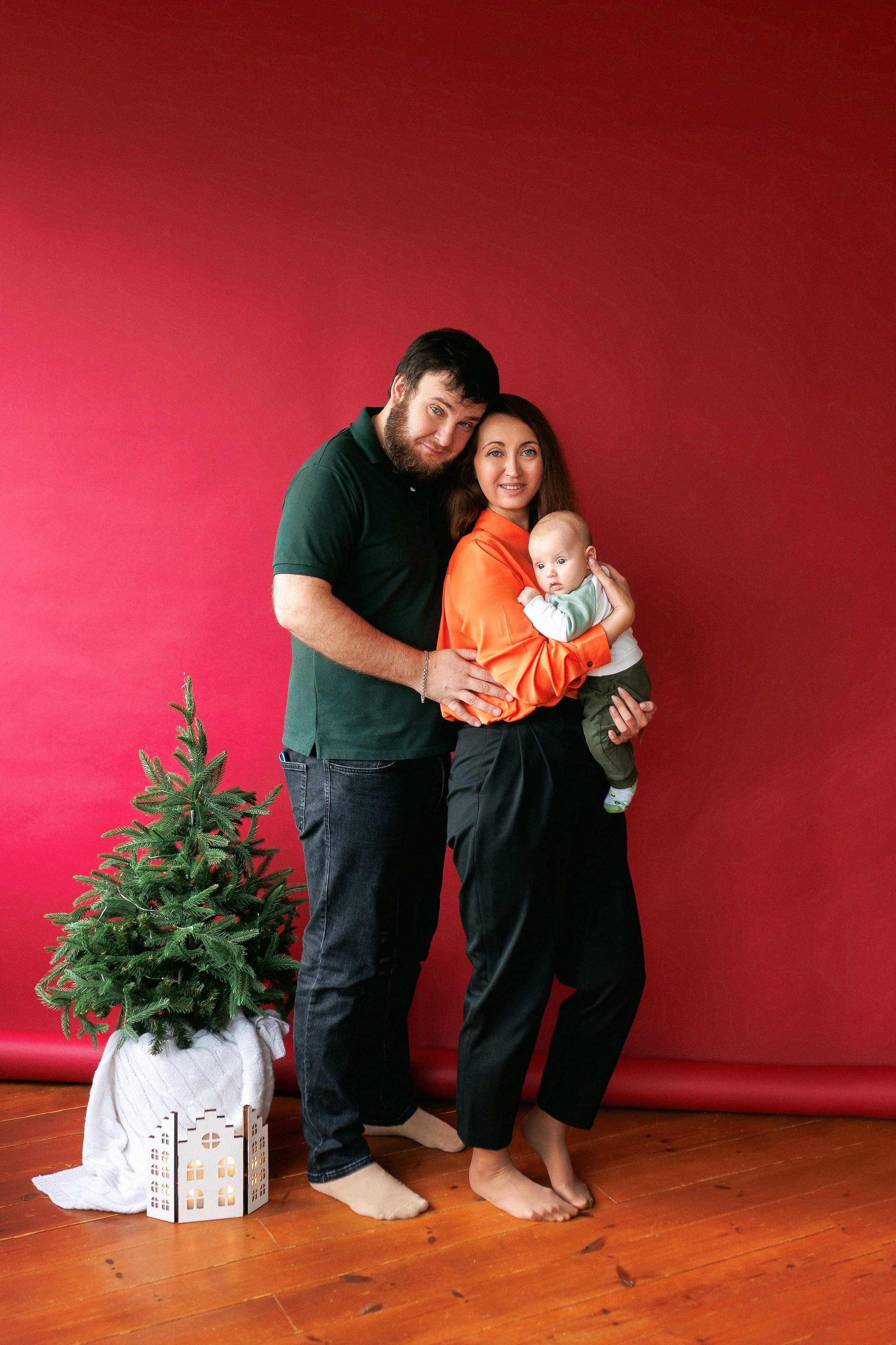 Герман, Елена и Марк. В преддверии Нового года. Настя Оленченко, портретный/семейный фотограф на цифру и плёнку Москва