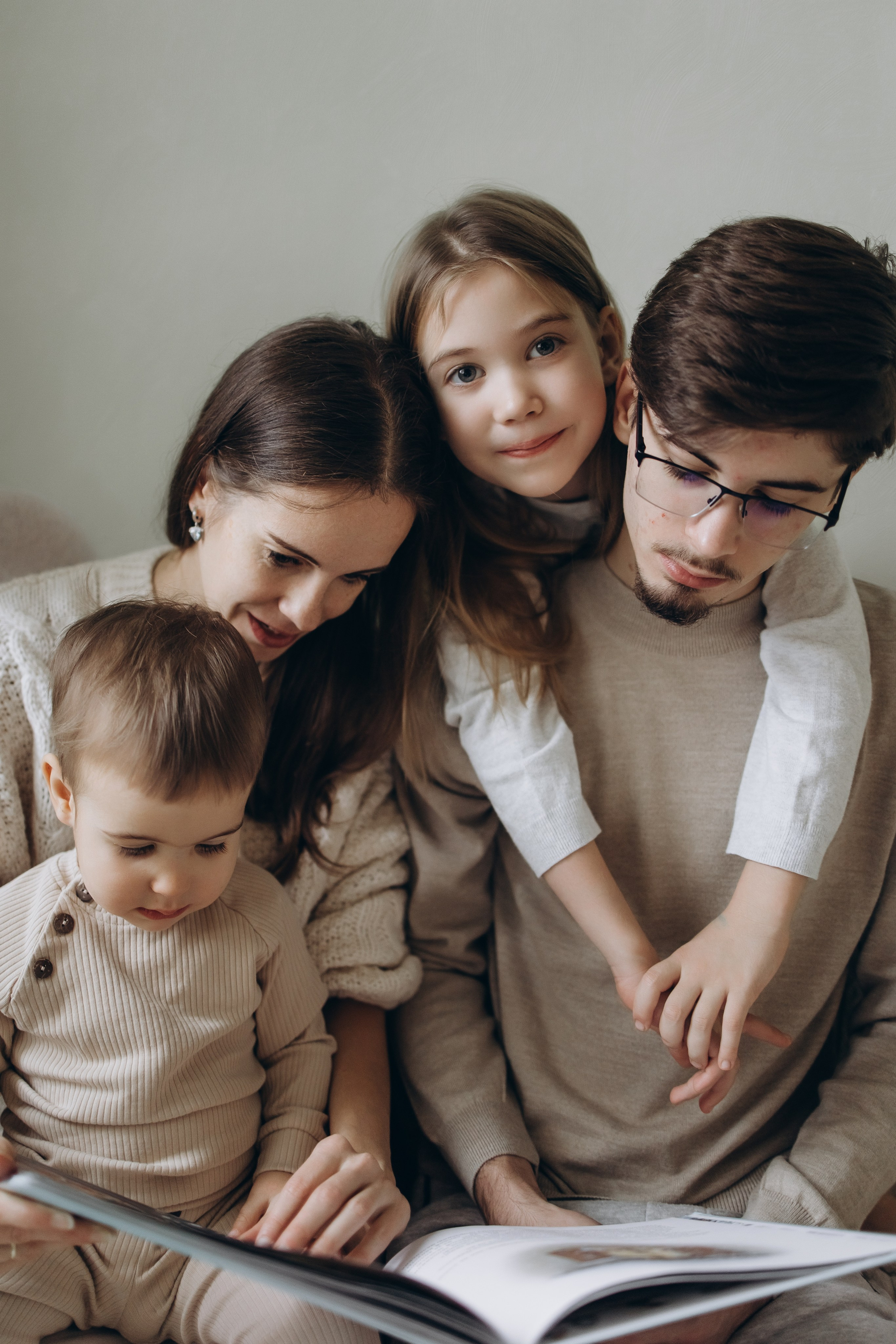 Ольга с семьей. Детский и семейный фотограф. Москва