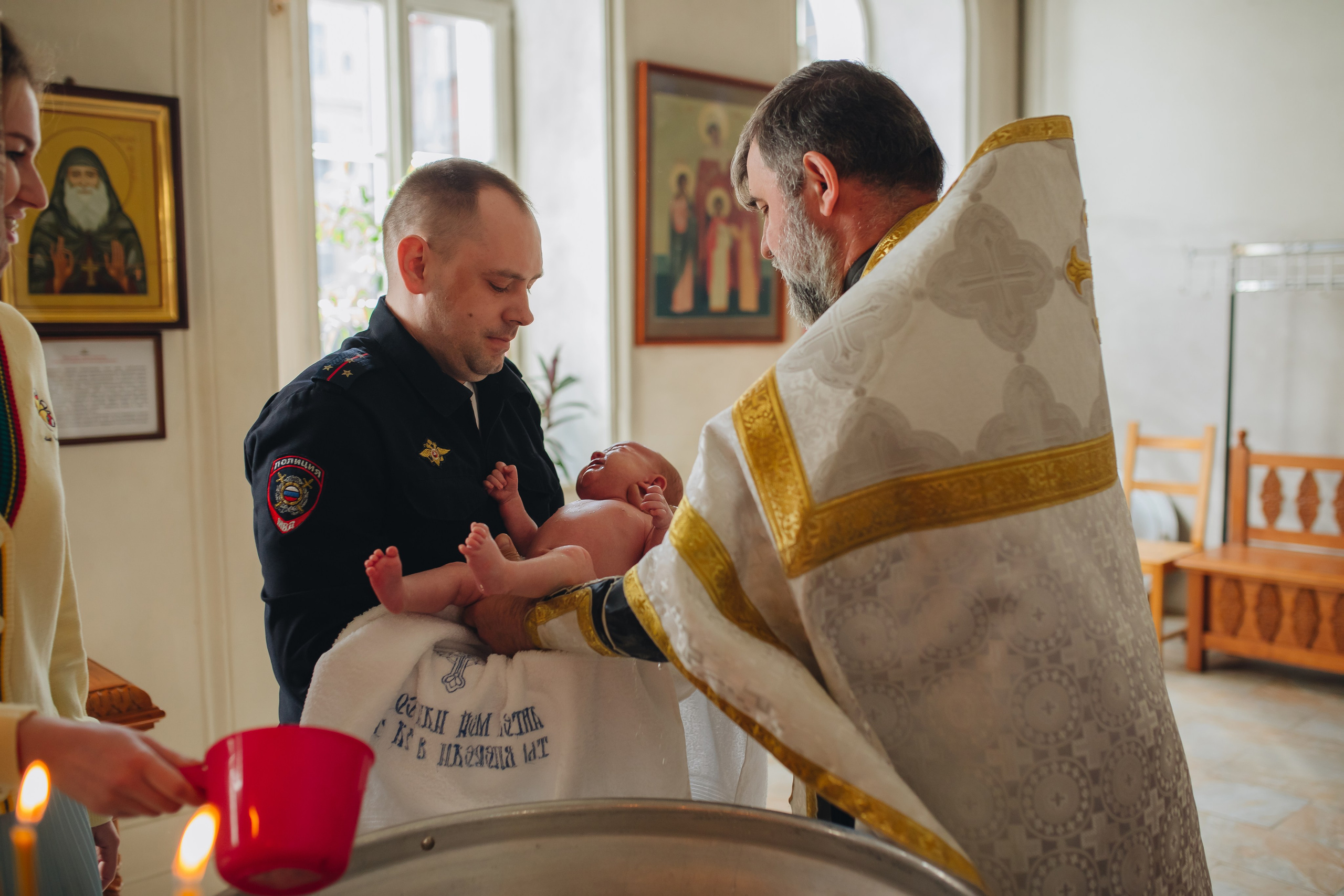 Крещение в светлом Храме. Семейный и детский фотограф в Москве Дорогова Екатерина