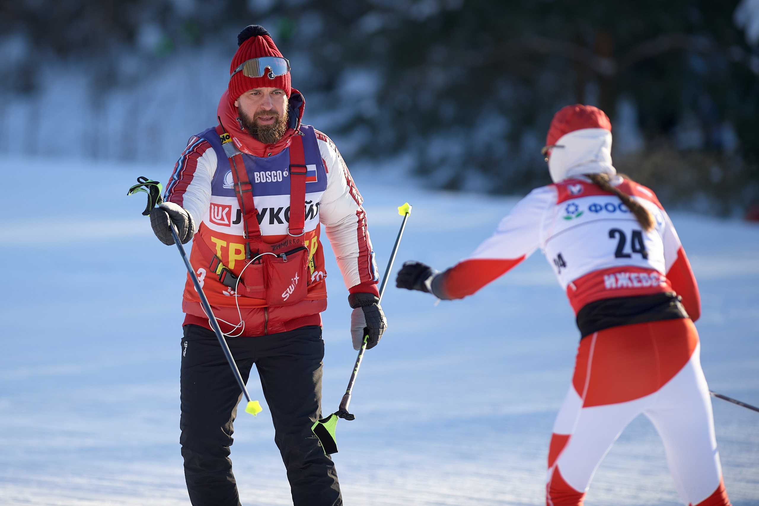 VI этап ФосАгро Кубка России по лыжным гонкам. Спринт. Ижевск 25.01.2025. Спортивный репортажный фотограф в Ижевске Сергей Мерзляков