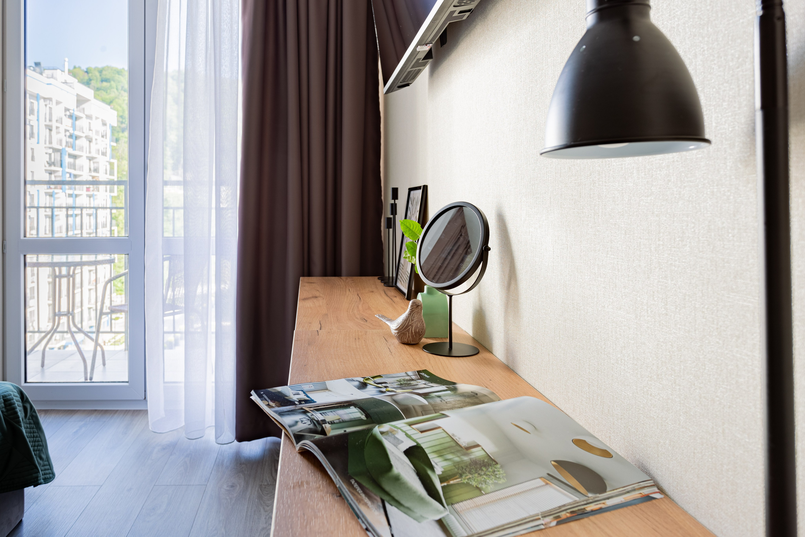 Комплектация студии с ремонтом от застройщика. Интерьерный фотограф. Хоумстейджер. Сочи/Адлер/Красная поляна