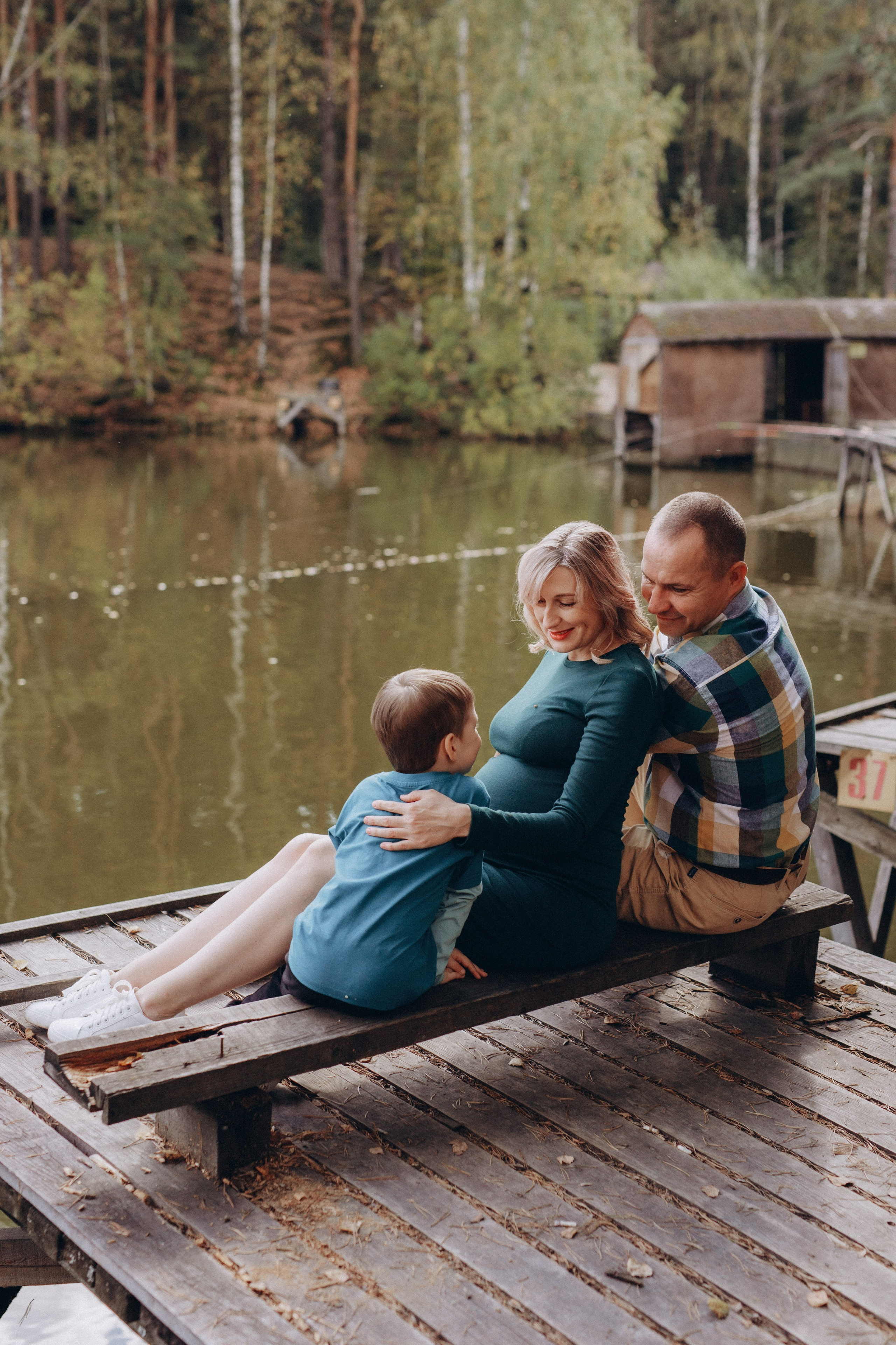 Елена и семья. Фотограф Анастасия Петрова