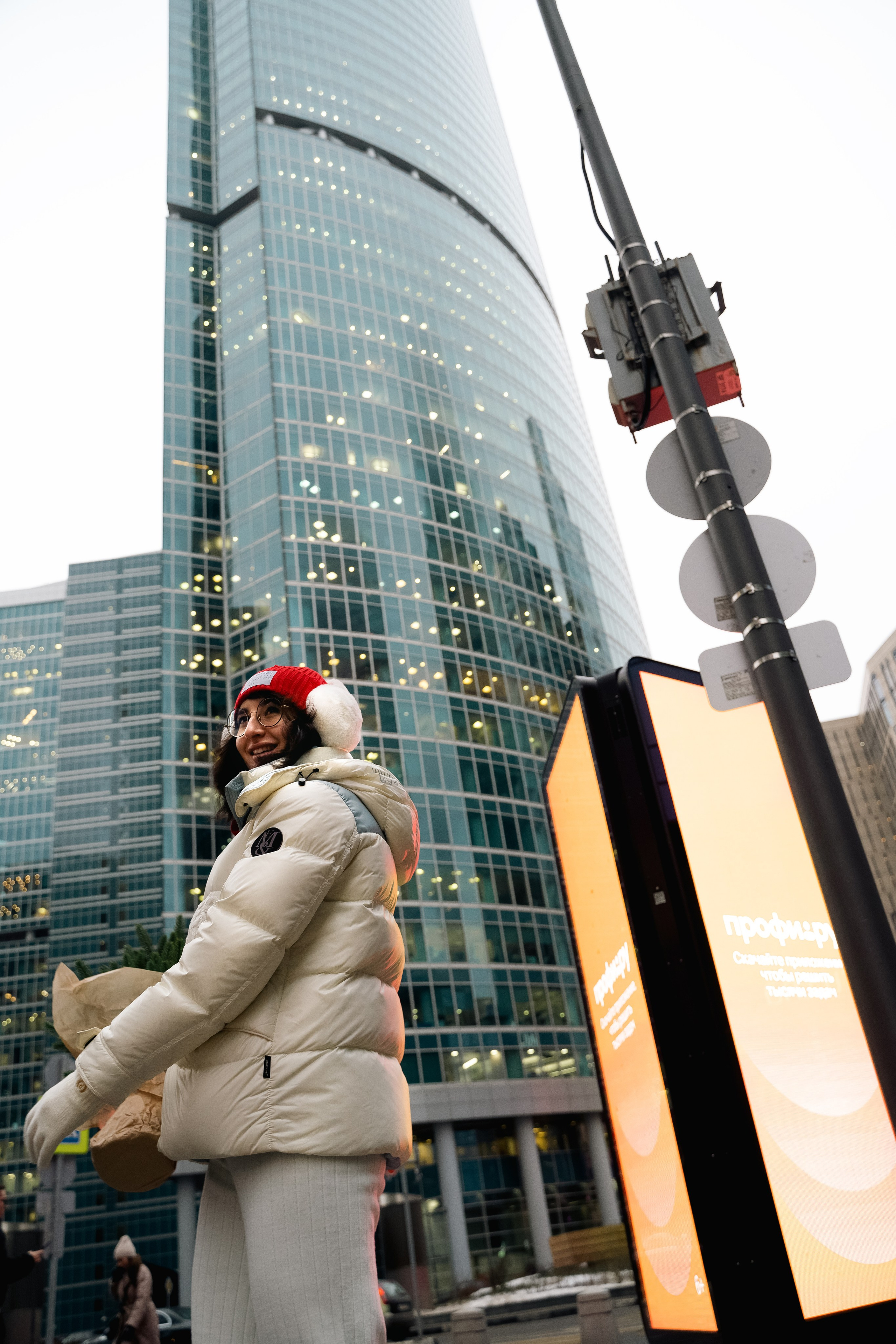 Moscow Sity winter Кристина. Контент фотограф в Москве Кулич Настя