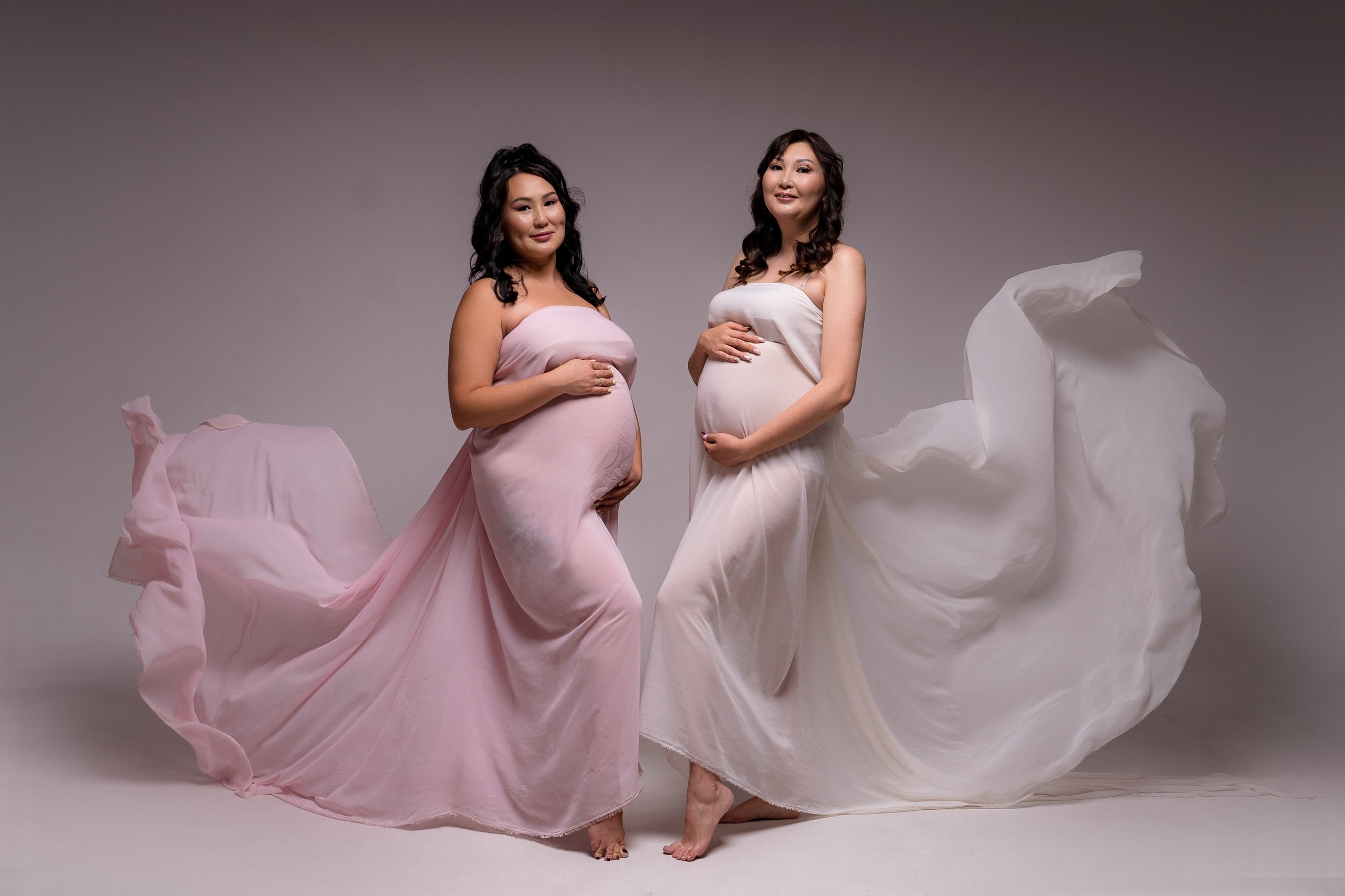 Ткани для беременных. Фотостудия Малина в городе Улан-Удэ. Фотограф Ирина Жарникова