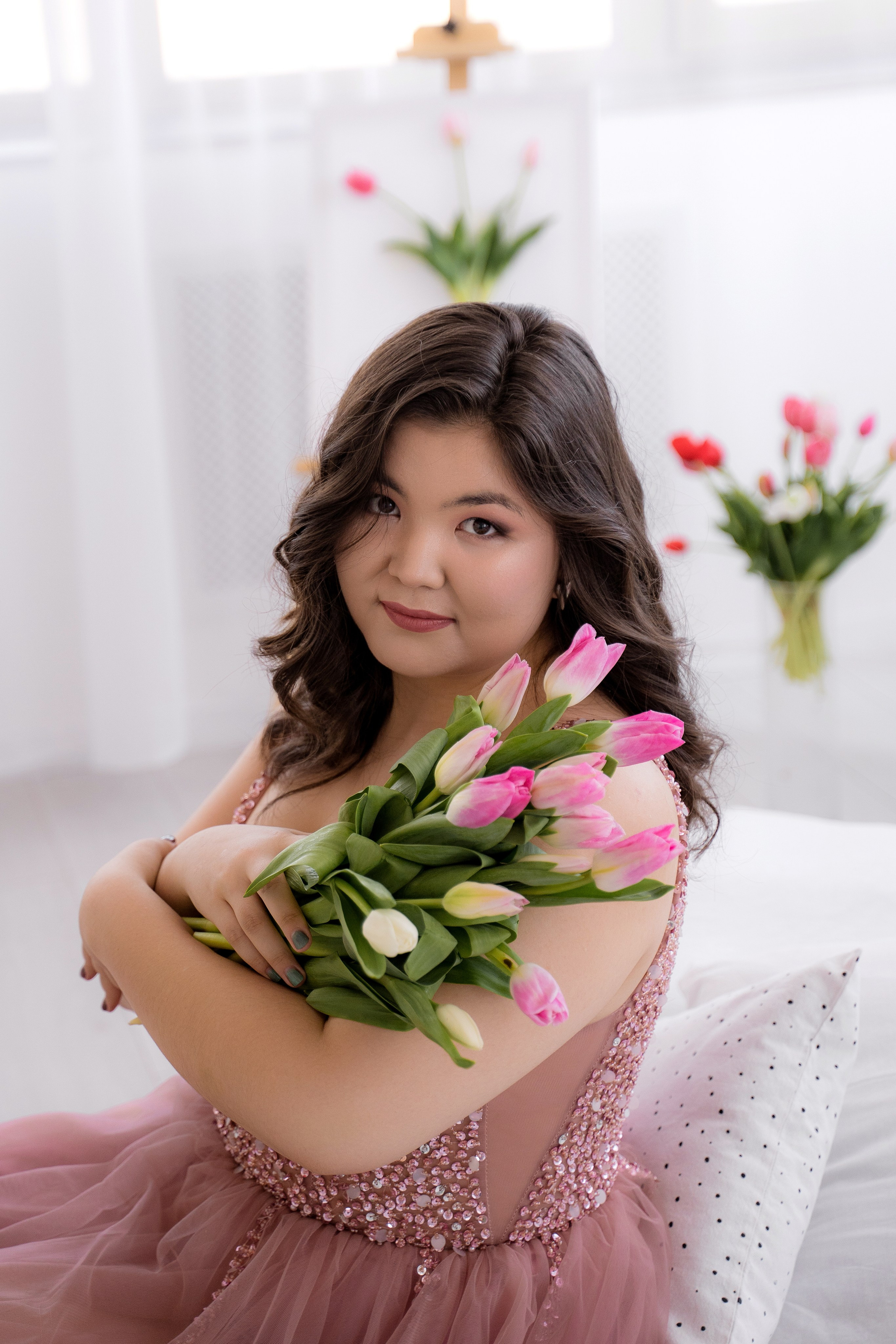 Тюльпановое настроение. Фотостудия Малина в городе Улан-Удэ. Фотограф Ирина Жарникова