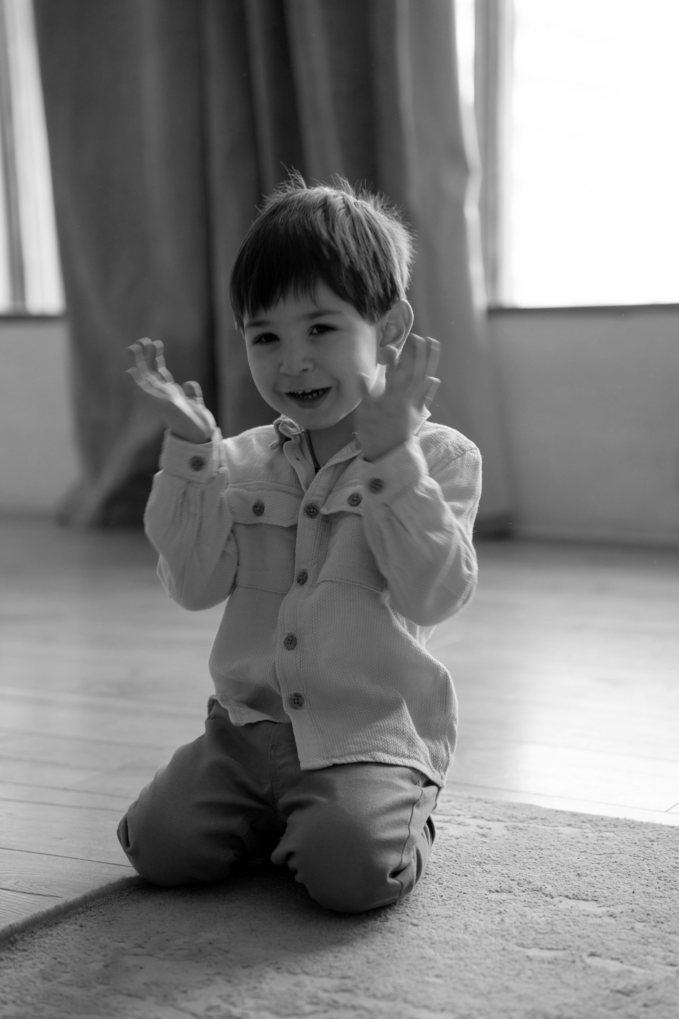 Семейная фотосессия в студии. Портретный фотограф Олеся Владимирова в Москве