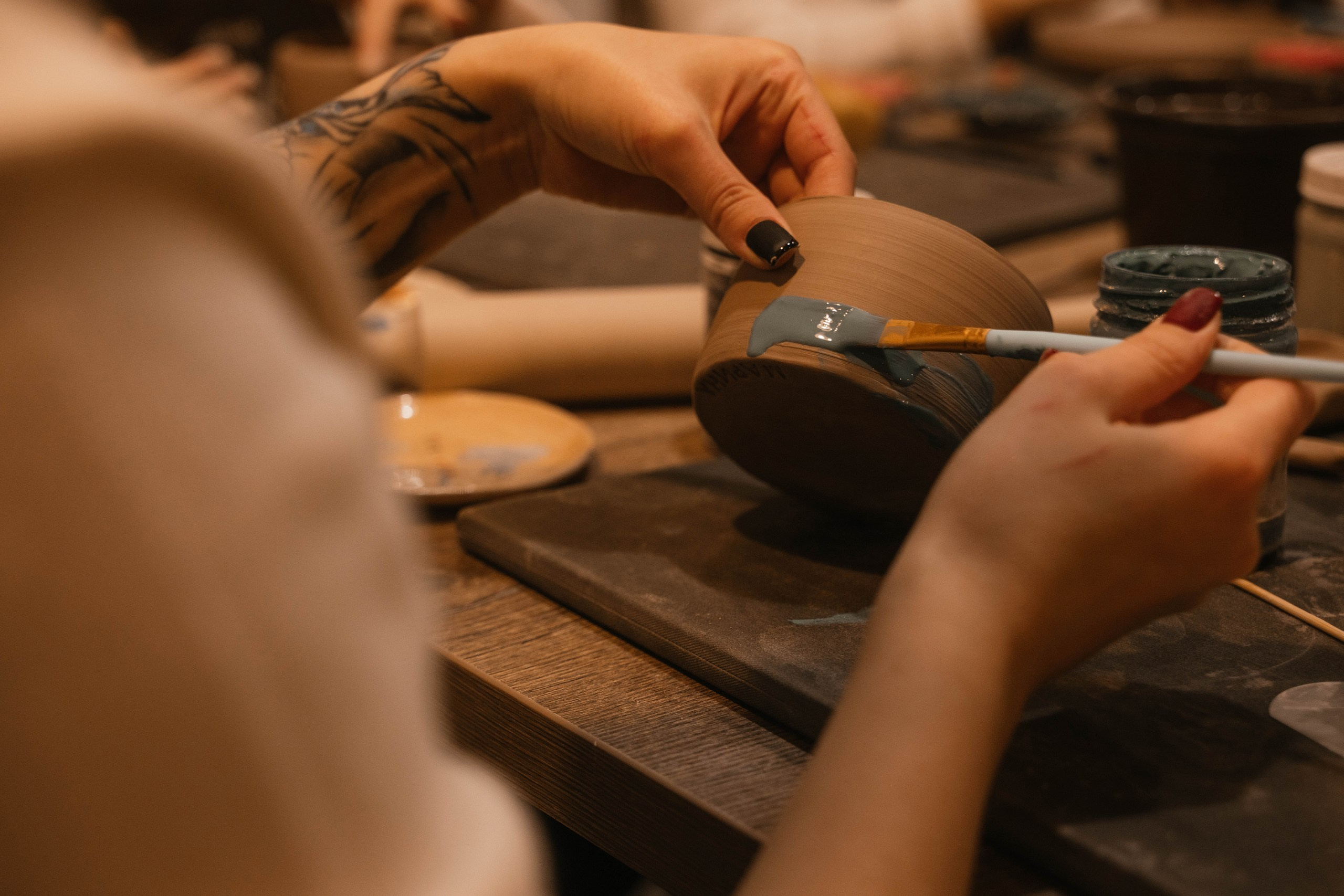 День рождения в гончарной мастерской. Свадебный, семейный фотограф в Рязани Лена Брант