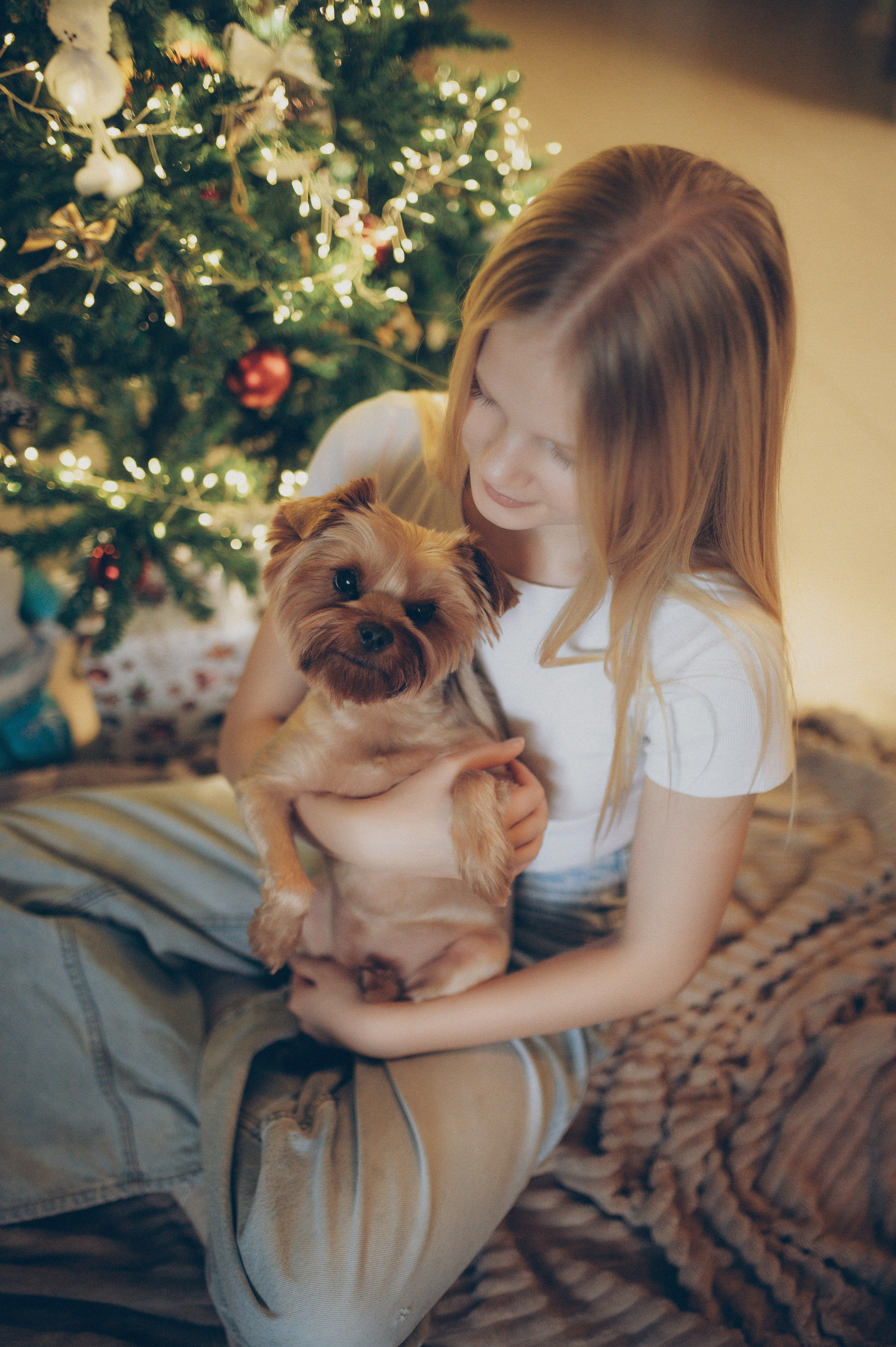 Тася, Соня, Женя и Илья (новогодняя домашняя). Фотограф, г. Лесной Свердловской области
